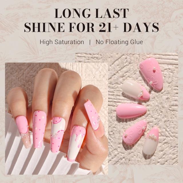 012 Milky Pink - TPO-Free Faster UV Curing Gel Nail Polish 0.5 fl oz/15ml