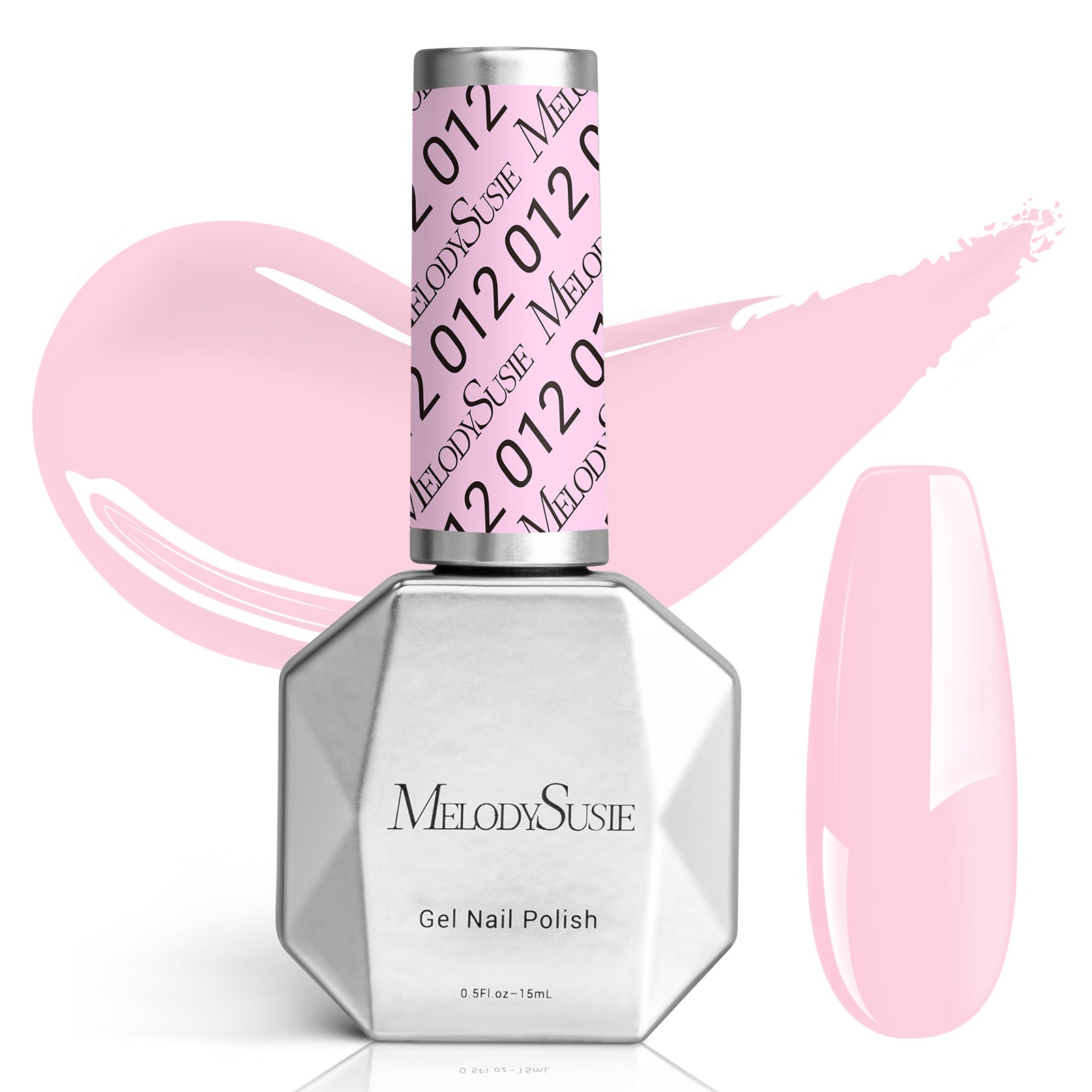 012 Milky Pink - TPO-Free Faster UV Curing Gel Nail Polish 0.5 fl oz/15ml