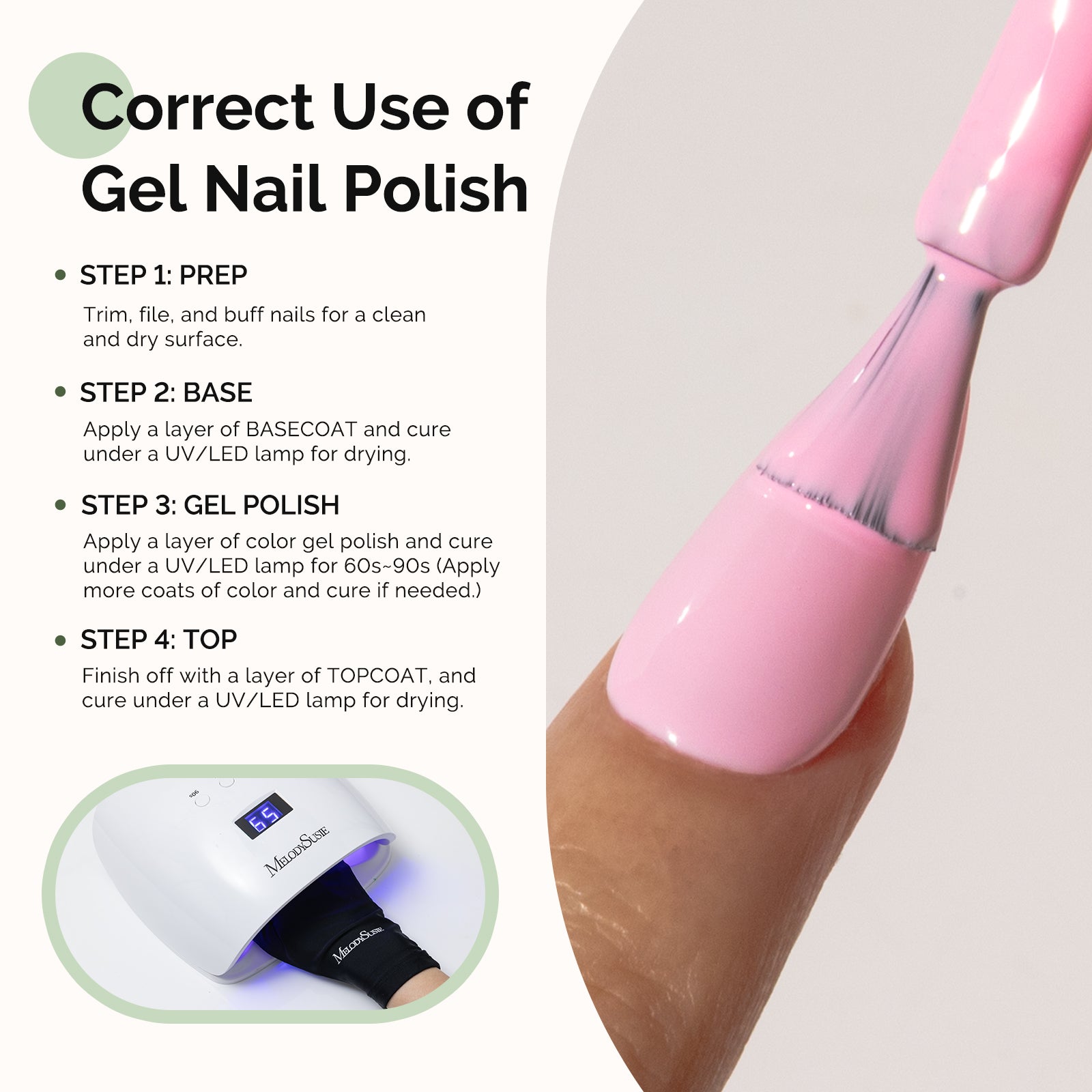 012 Pretty Pink - HEMA-Free Gel Nail Polish 0.5 fl oz/15ml - 图片5