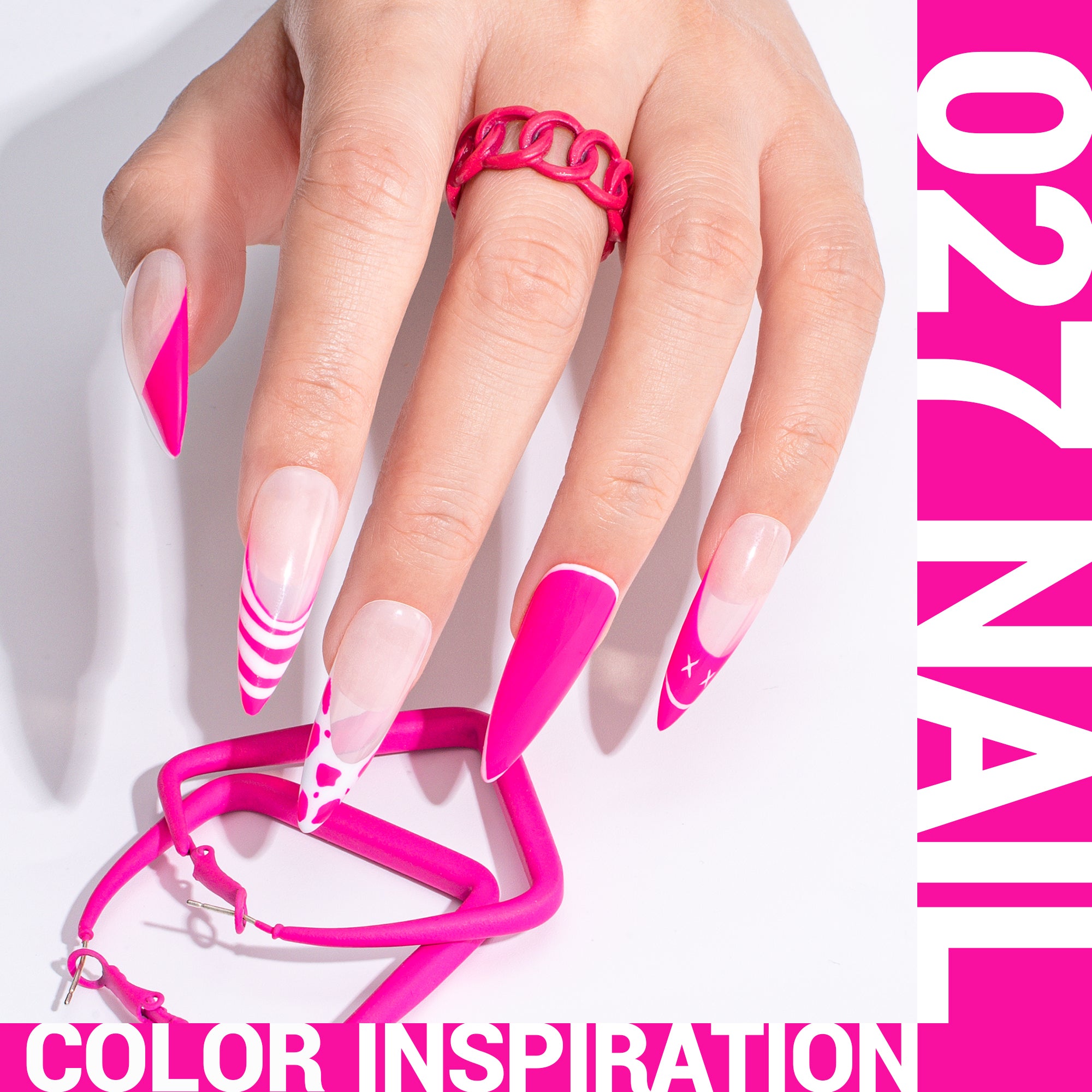 027 Neon Pink - TPO-Free Thick Gel Nail Polish(15ml) - 图片4