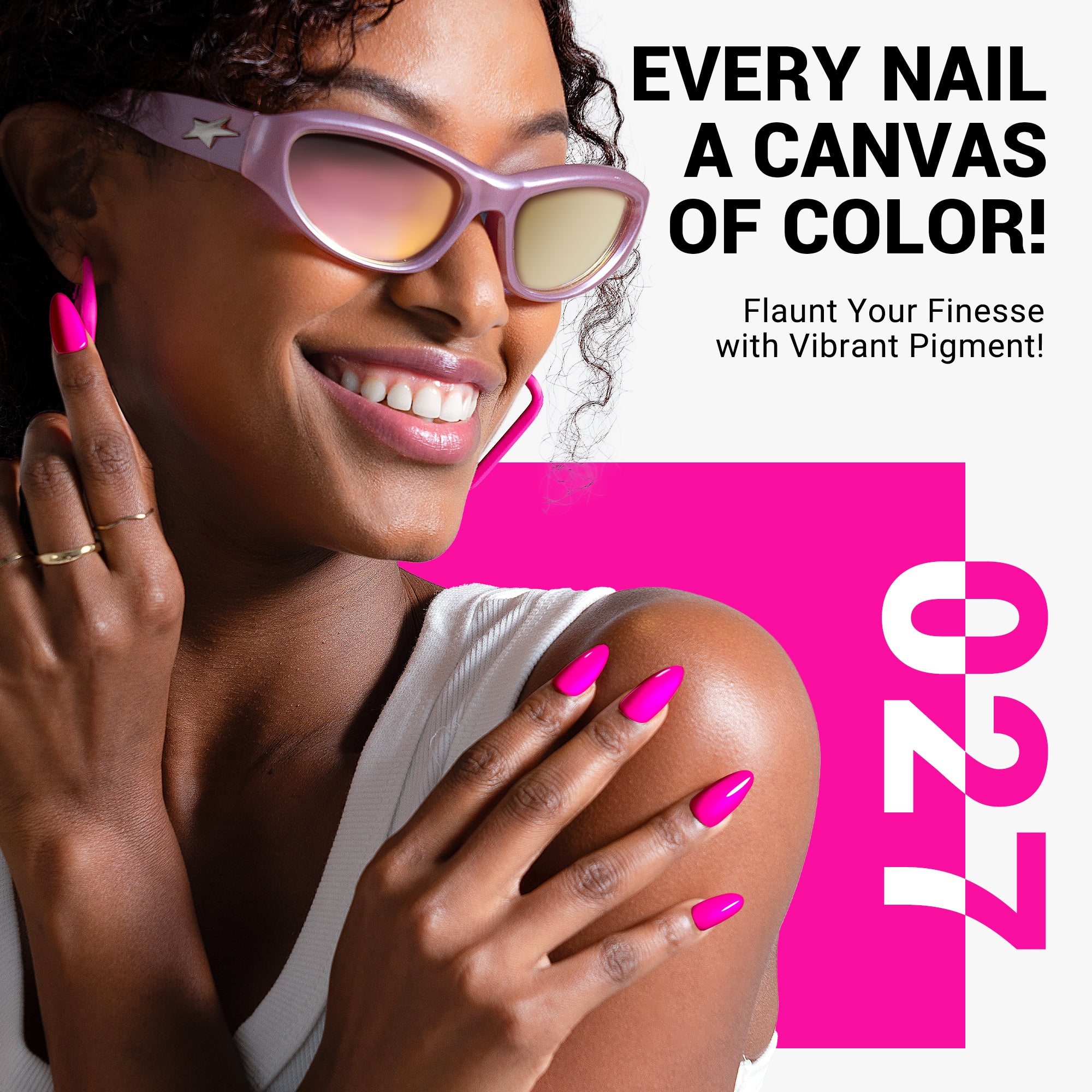 027 Neon Pink - TPO-Free Thick Gel Nail Polish(15ml) - 图片5