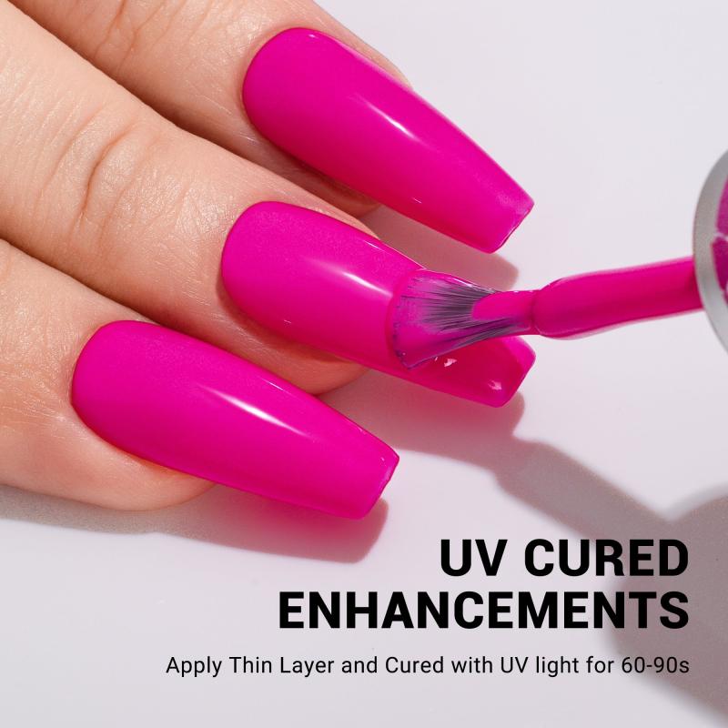 027 Neon Pink - TPO-Free Thick Gel Nail Polish(15ml)