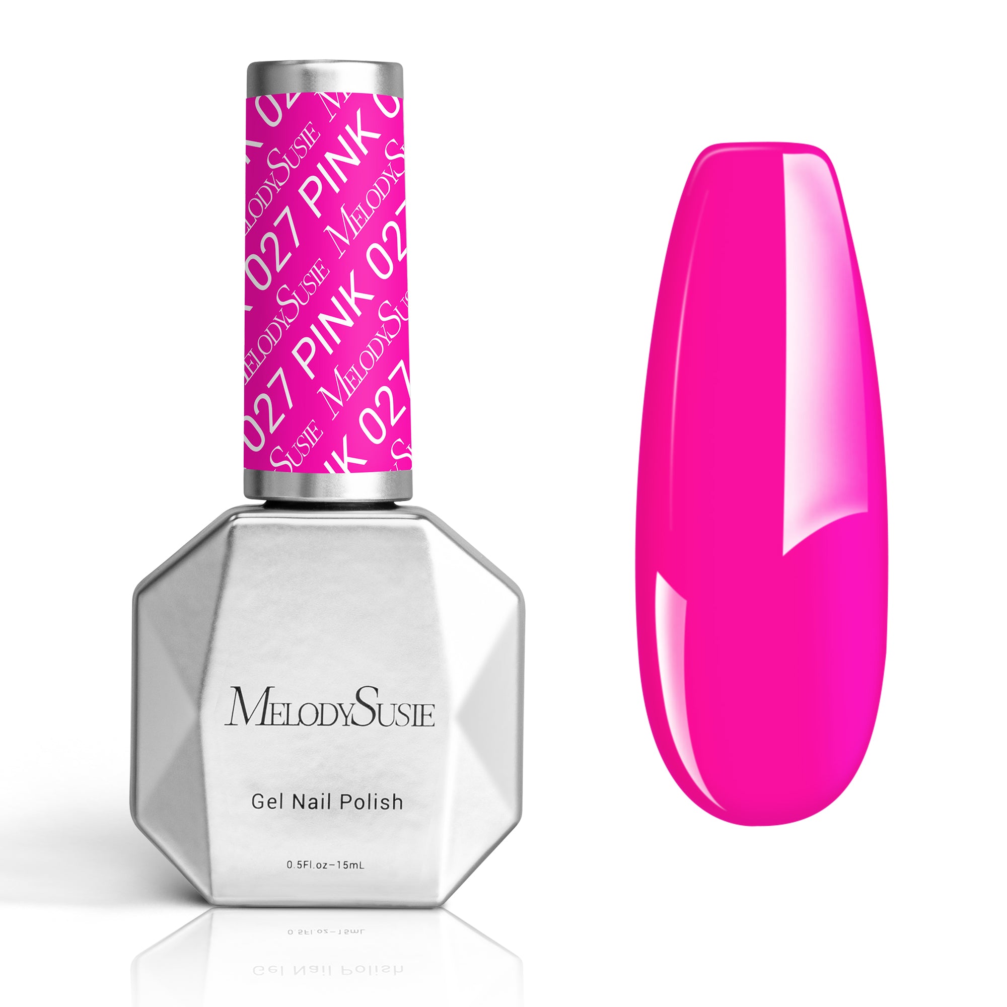 027 Neon Pink - TPO-Free Thick Gel Nail Polish(15ml)