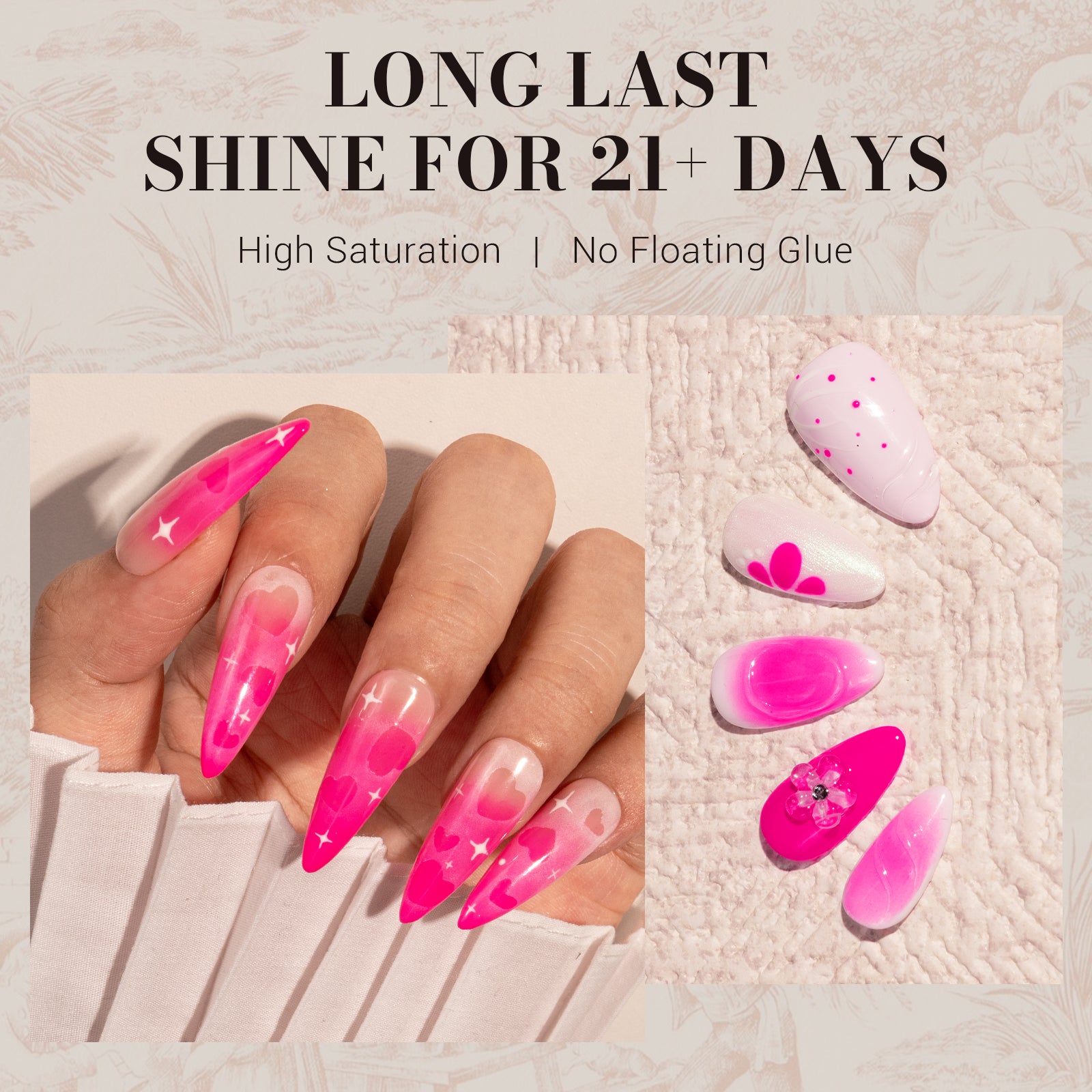 027 Peony Pink - TPO-Free Faster UV Curing Gel Nail Polish 0.5 fl oz/15ml - 图片2