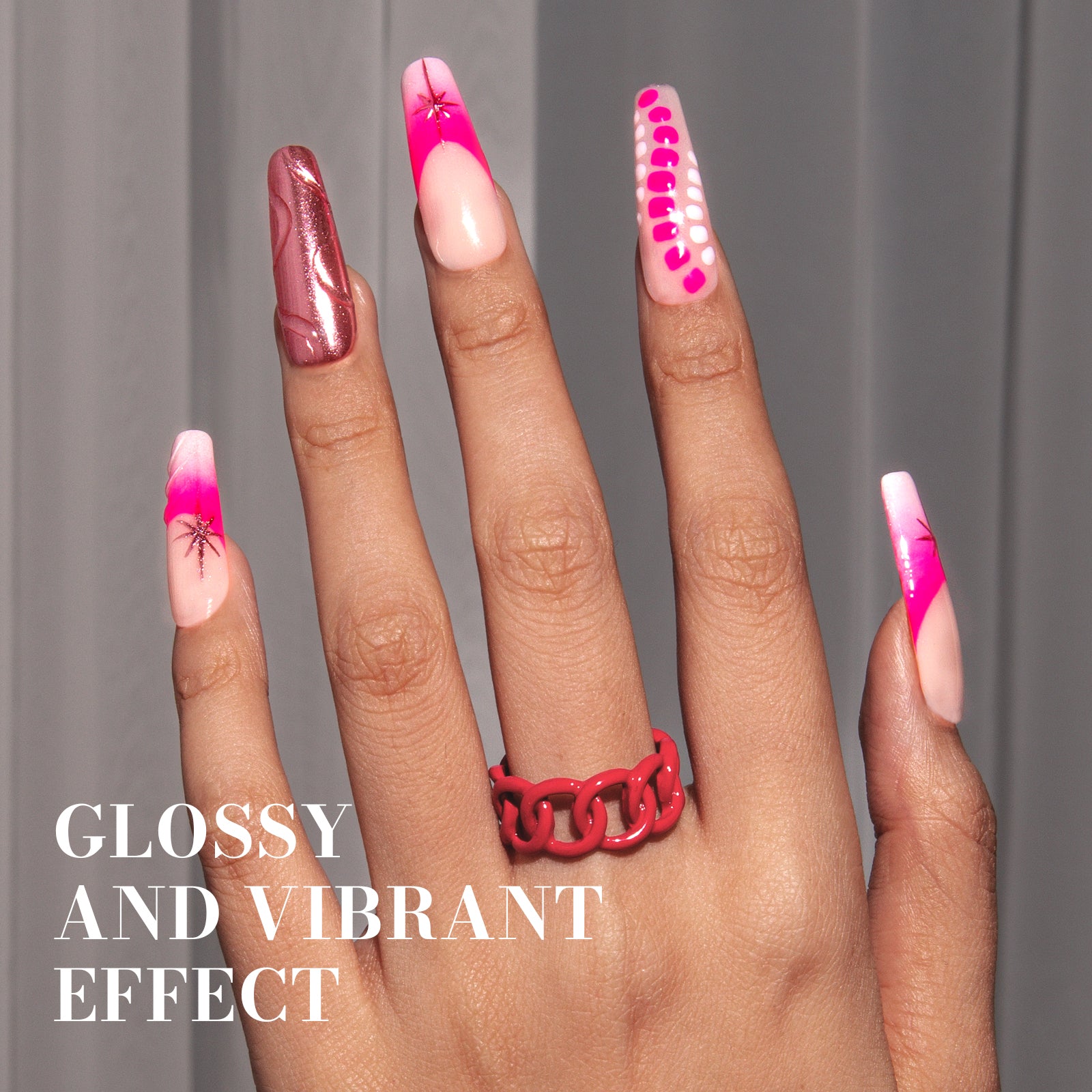 027 Peony Pink - TPO-Free Faster UV Curing Gel Nail Polish 0.5 fl oz/15ml - 图片3