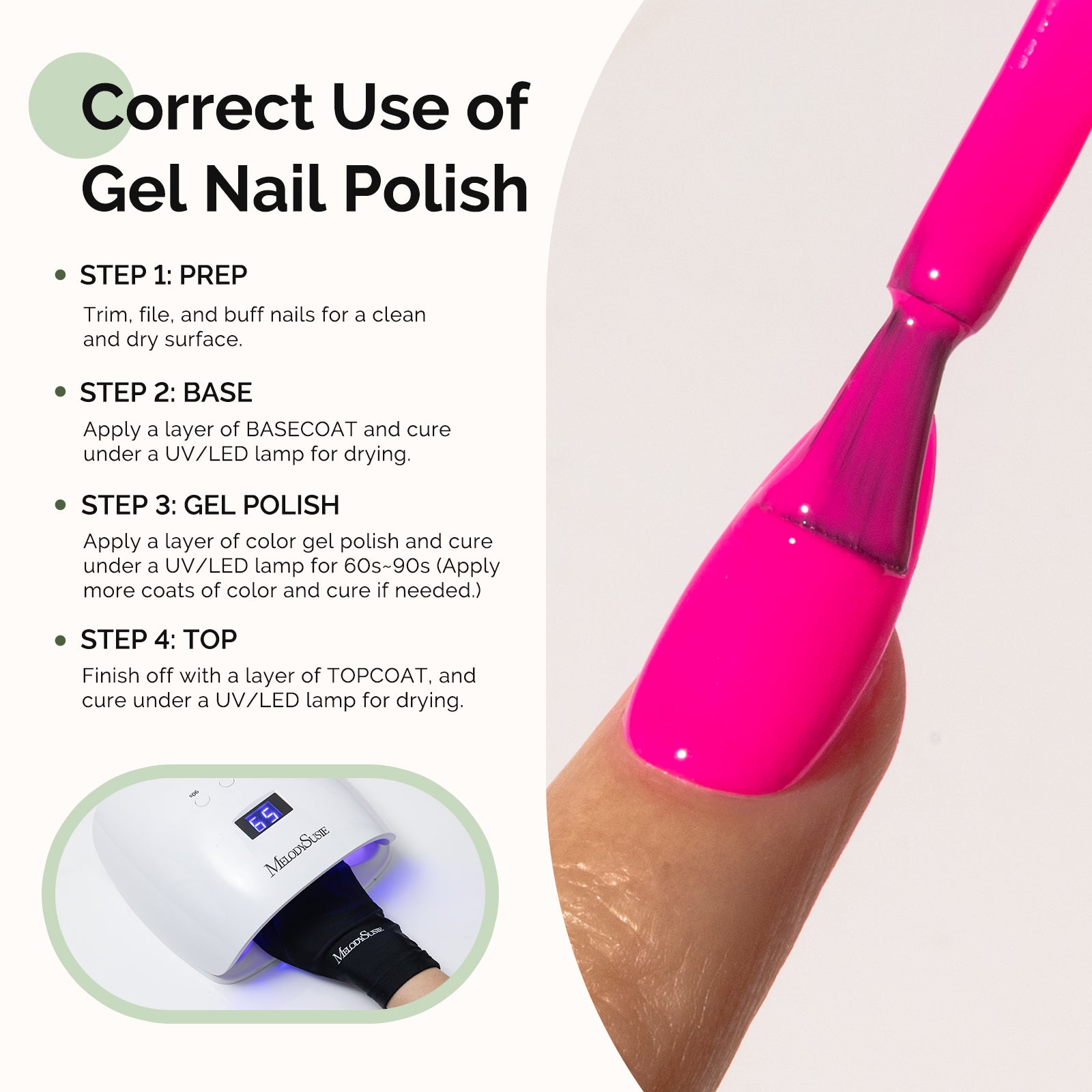 027 Peony Pink- HEMA-Free Gel Nail Polish 0.5 fl oz/15ml - 图片5