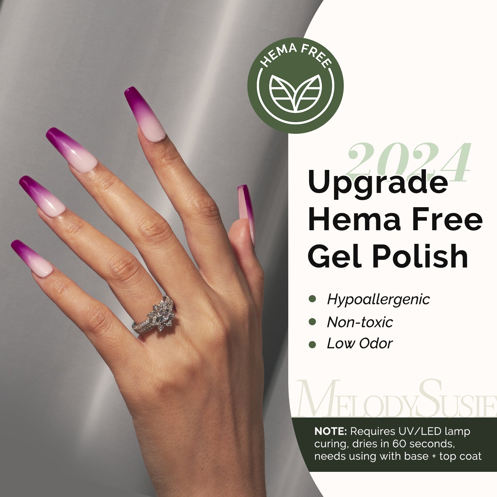 065 Passion Purple - HEMA-Free Gel Nail Polish 0.5 fl oz/15ml - 图片2