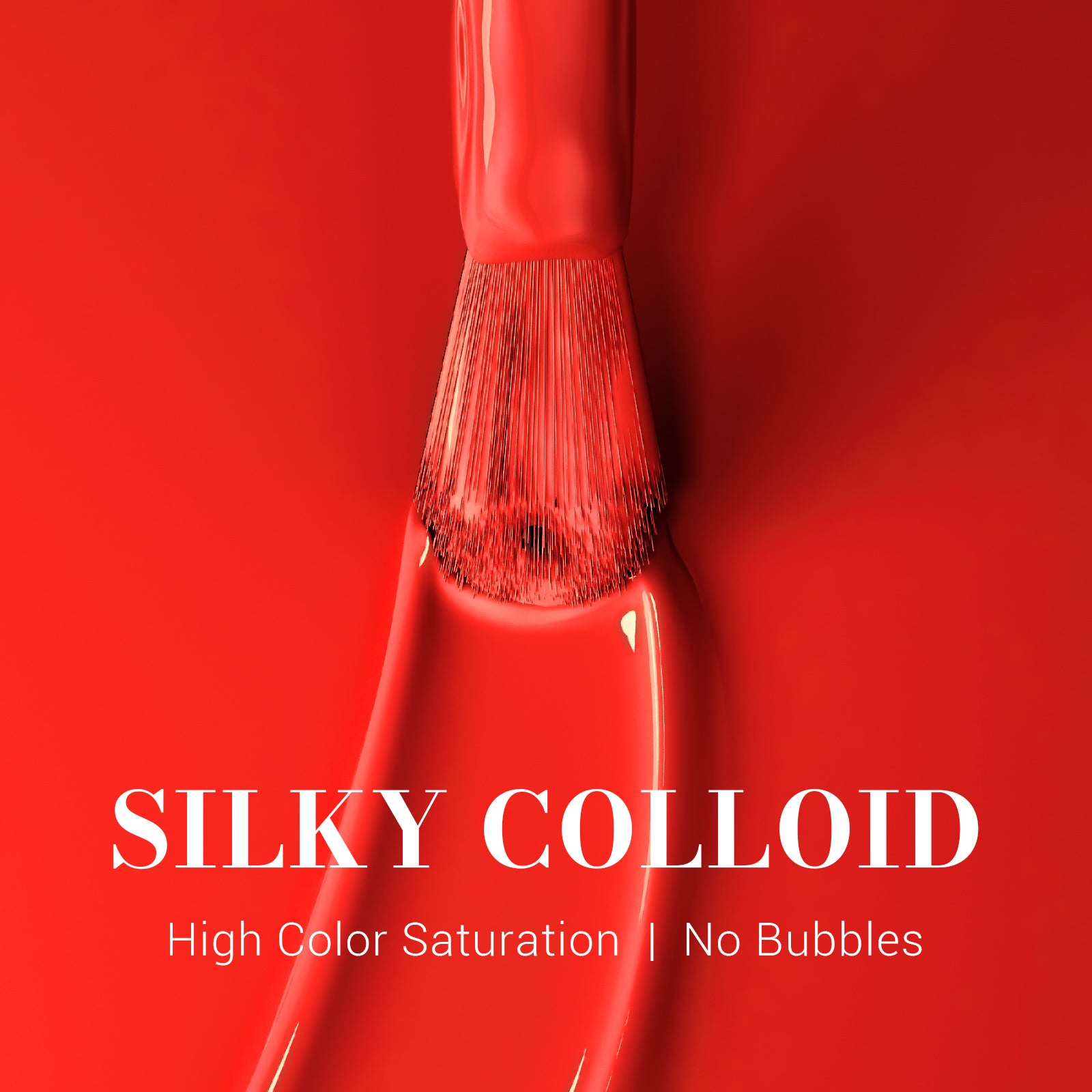 068 Bright Red - TPO-Free Faster UV Curing Gel Nail Polish 0.5 fl oz/15ml - 图片2