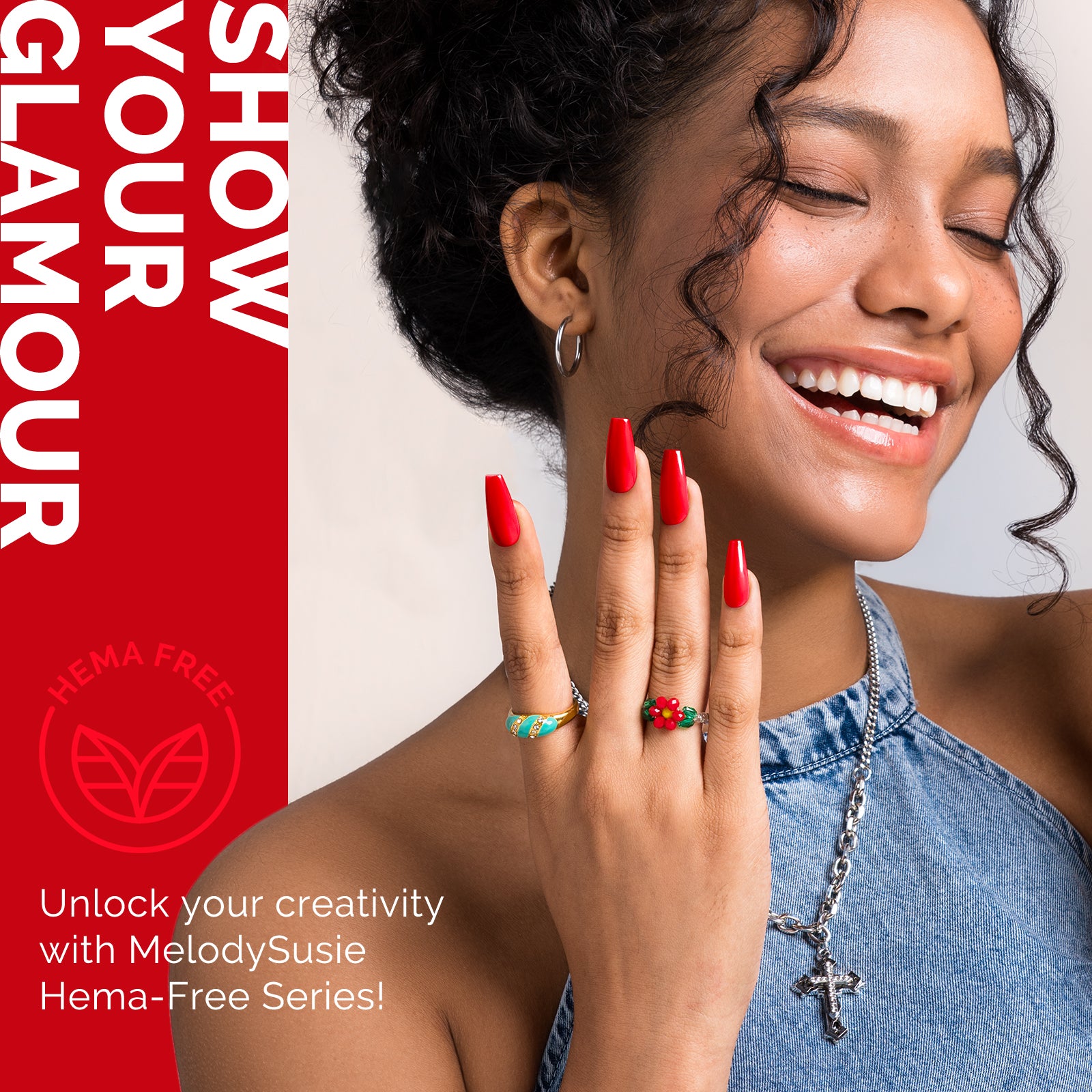 068 Sweety Red - HEMA-Free Gel Nail Polish 0.5 fl oz/15ml - 图片4