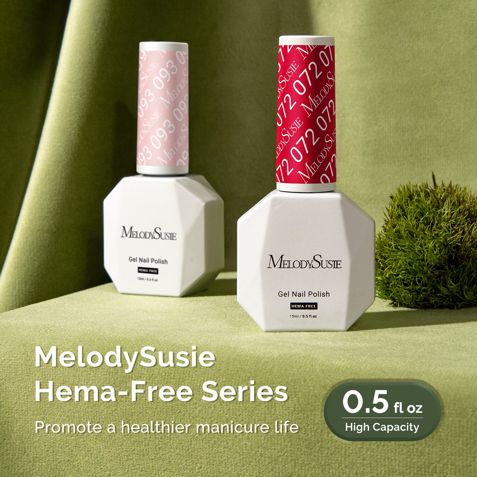 072 Red - HEMA-Free Gel Nail Polish 0.5 fl oz/15ml - 图片7