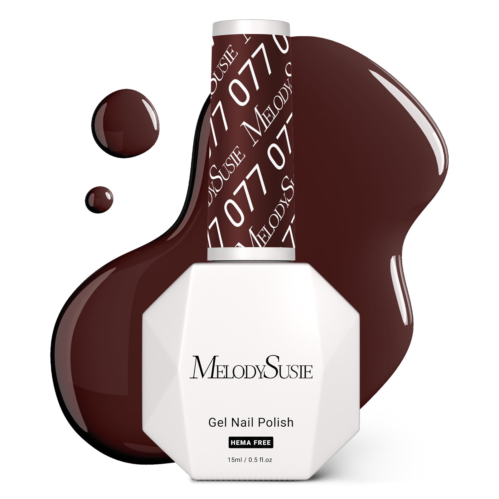 077 Brownie Brown - HEMA-Free Gel Nail Polish 0.5 fl oz/15ml