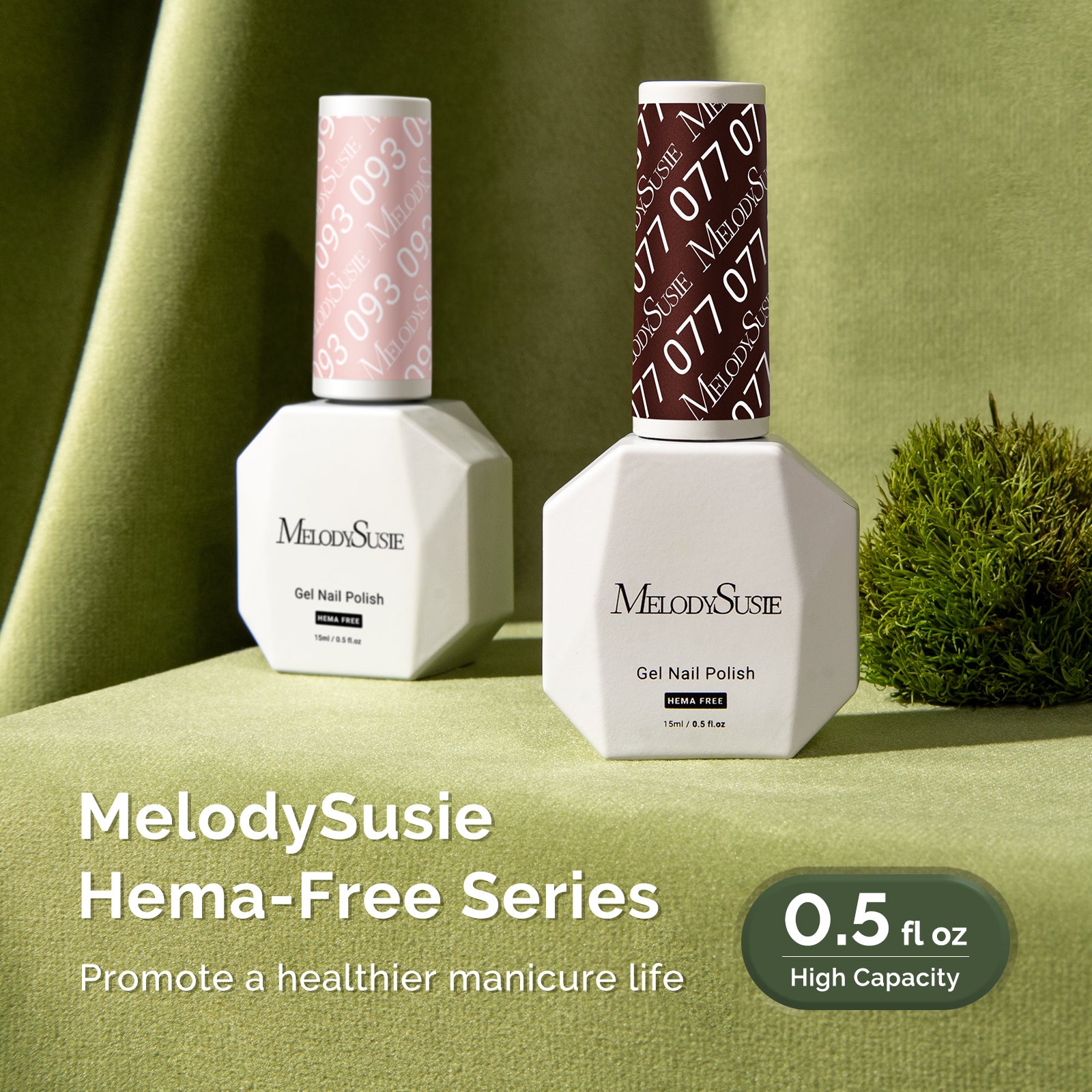 077 Brownie Brown - HEMA-Free Gel Nail Polish 0.5 fl oz/15ml - 图片7