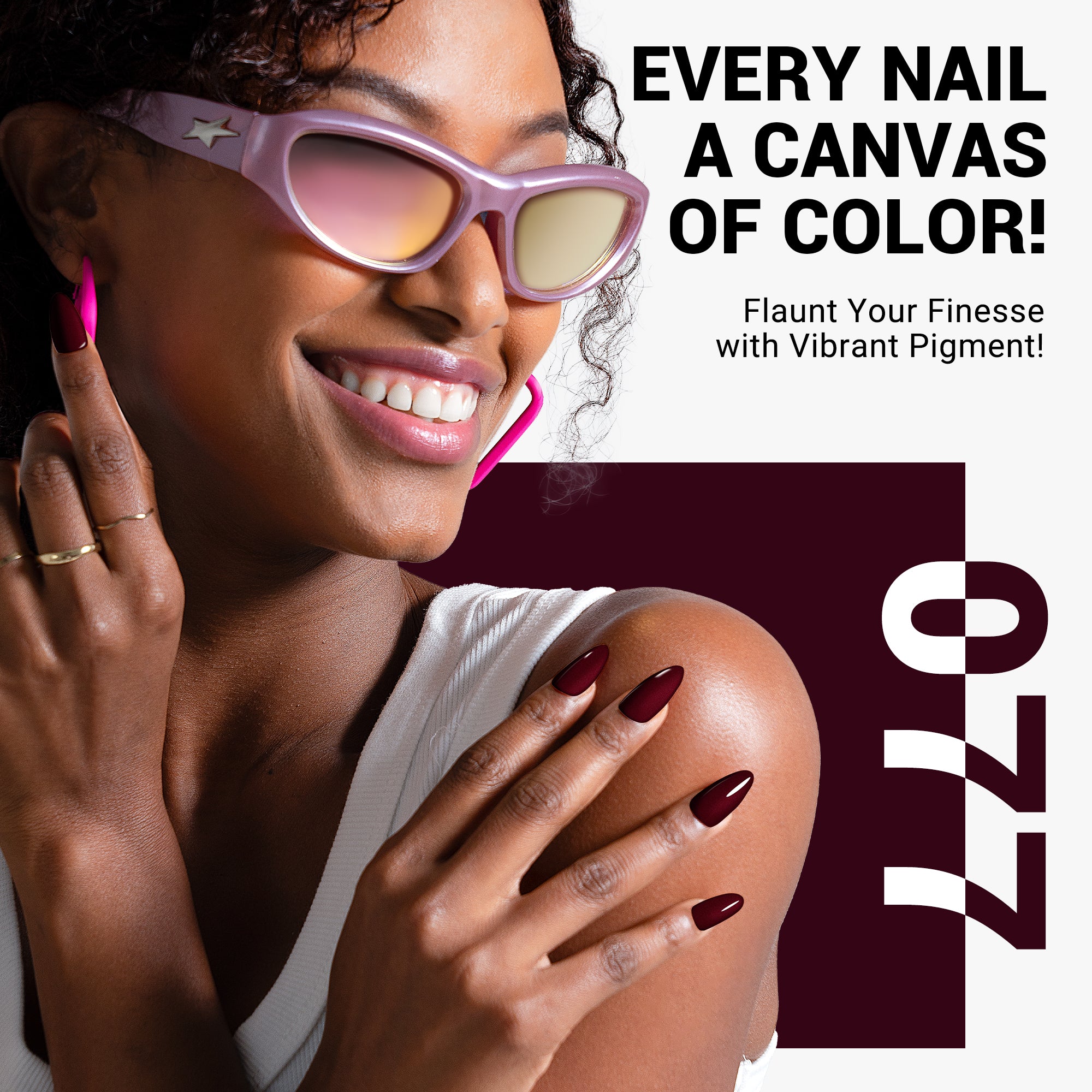 077 Red Brown  - TPO-Free Thick Gel Nail Polish(15ml) - 图片5