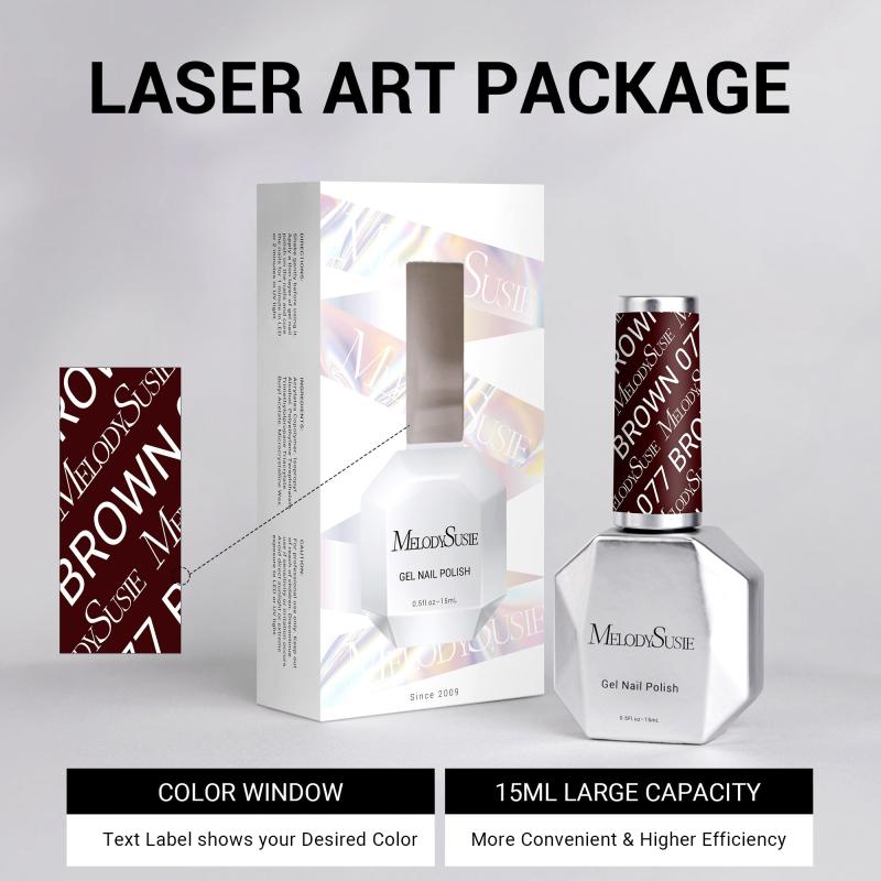 077 Red Brown  - TPO-Free Thick Gel Nail Polish(15ml)