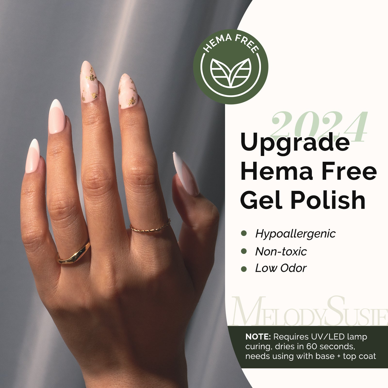 093 Nude Pink - HEMA-Free Gel Nail Polish 0.5 fl oz/15ml - 图片2