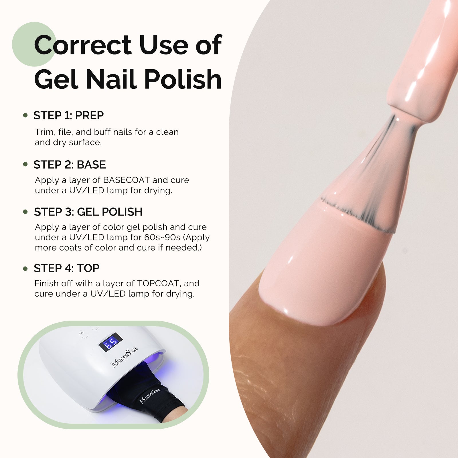 093 Nude Pink - HEMA-Free Gel Nail Polish 0.5 fl oz/15ml - 图片5