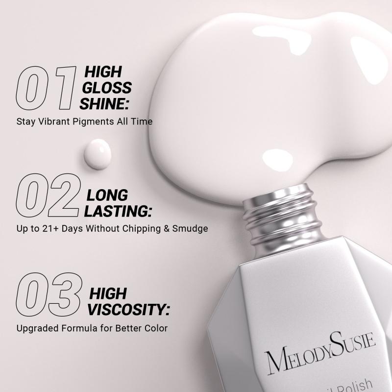 095 Glaze White - TPO-Free Thick Gel Nail Polish (15ml)
