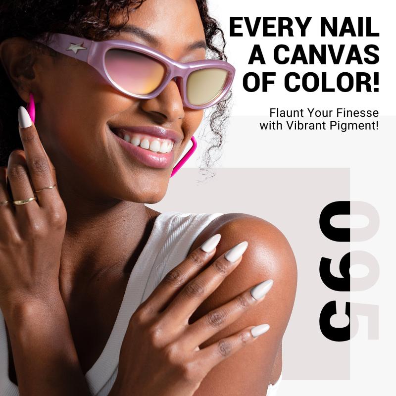 095 Glaze White - TPO-Free Thick Gel Nail Polish (15ml)