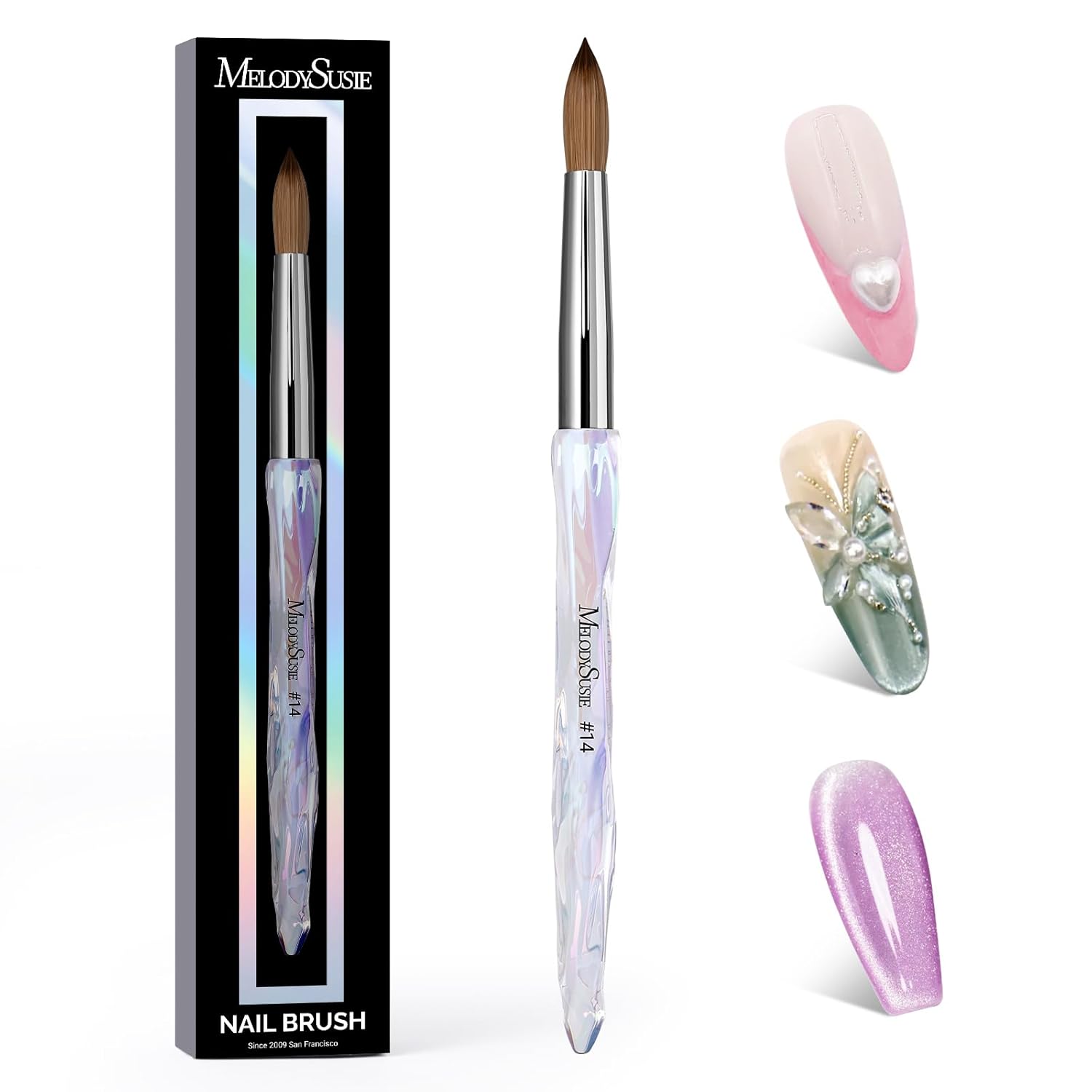 100% Kolinsky Acrylic Nail Brush - 图片10