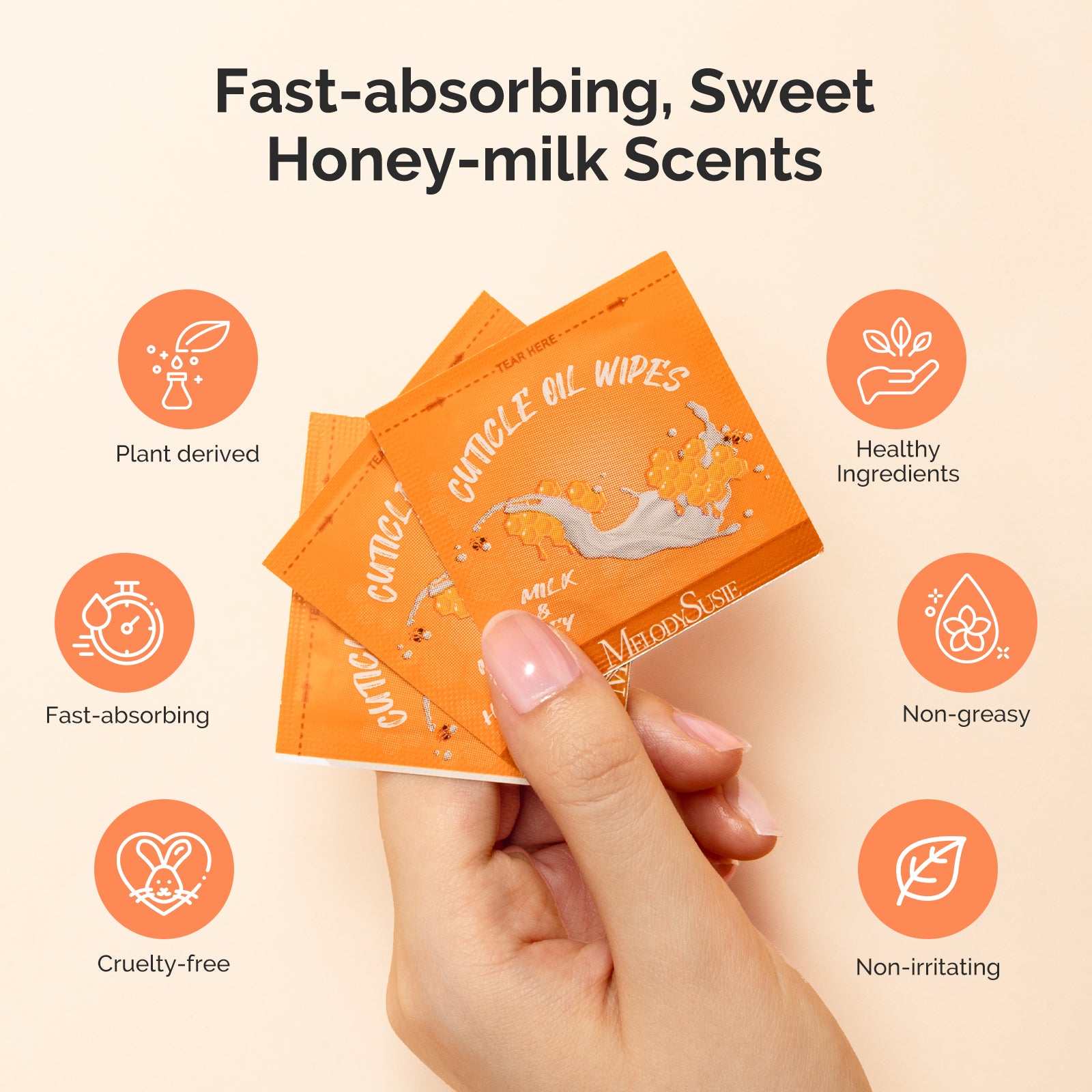 100Pcs Mini Cuticle Oil Wipes - 图片6