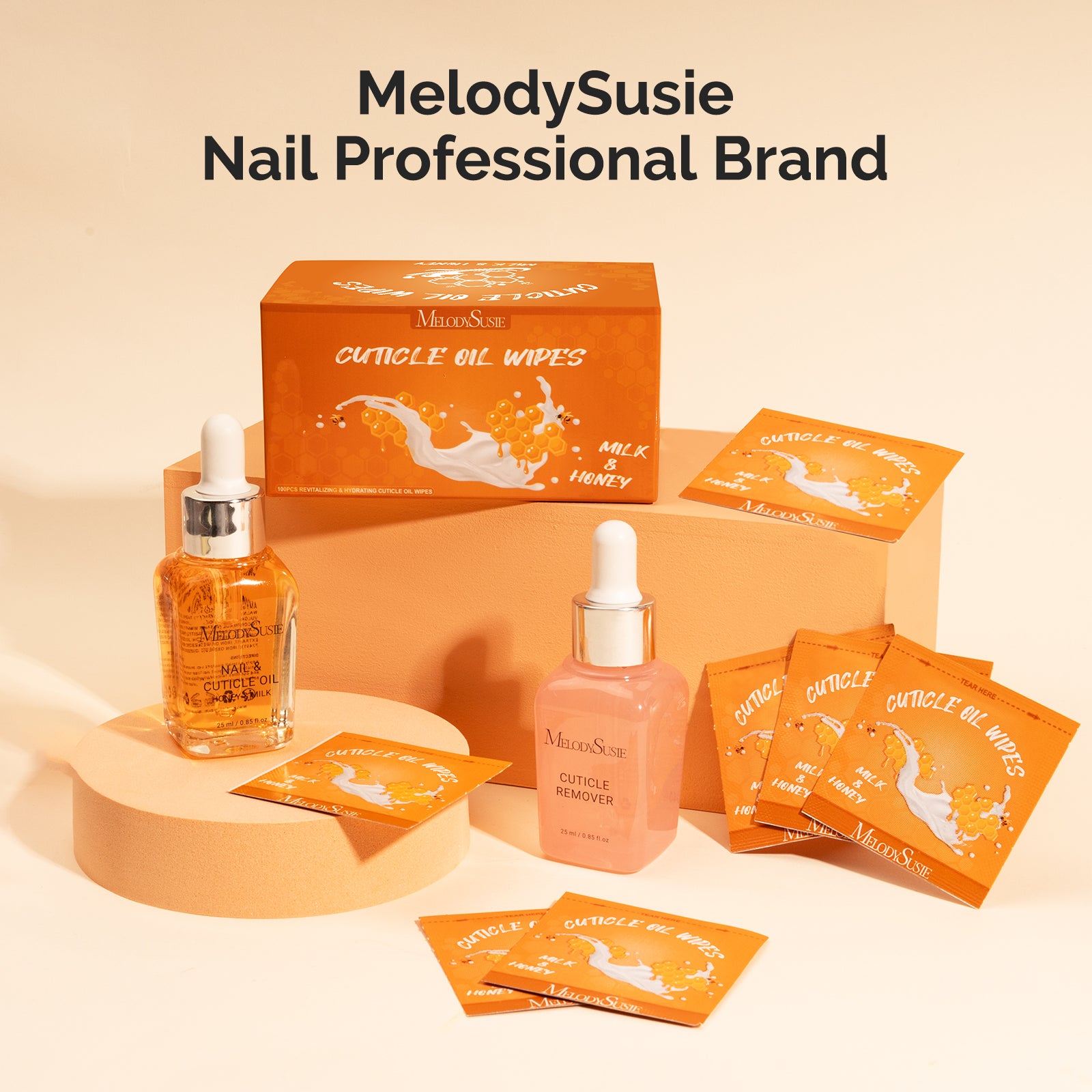 100Pcs Mini Cuticle Oil Wipes - 图片7