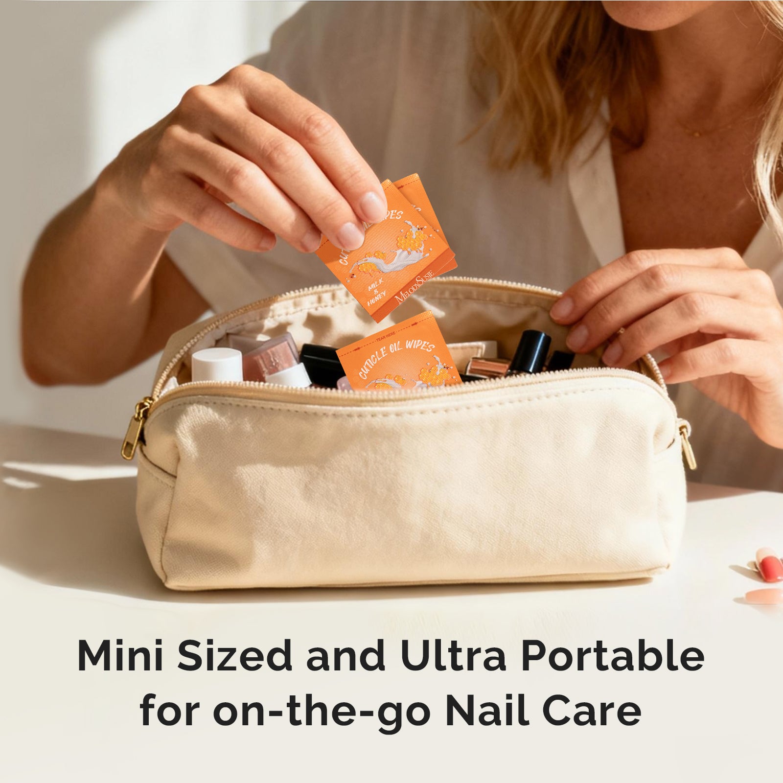 100Pcs Mini Cuticle Oil Wipes - 图片8