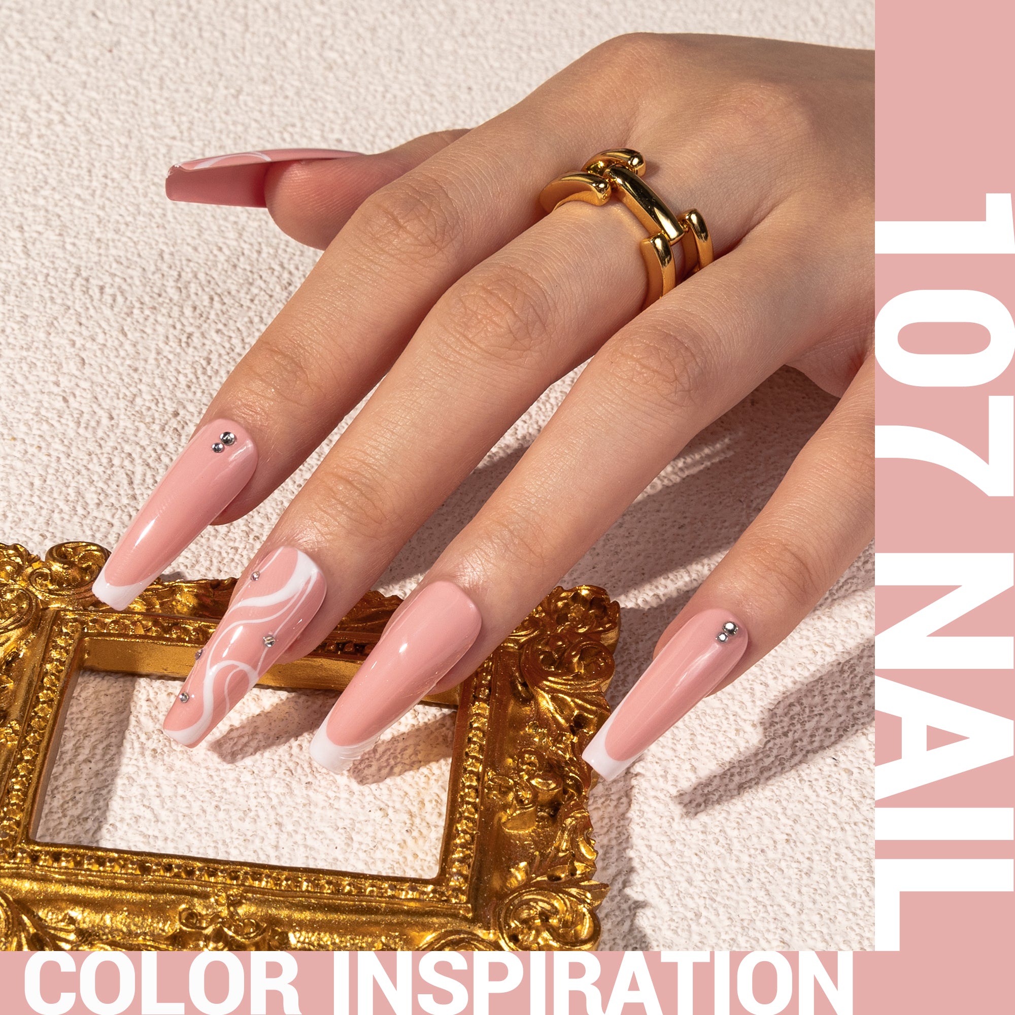 107 Knitted Almond Nude - TPO-Free Thick Gel Nail Polish(15ml) - 图片2