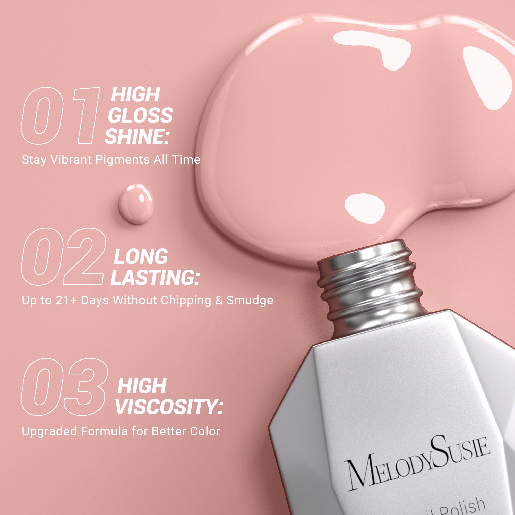 107 Knitted Almond Nude - TPO-Free Thick Gel Nail Polish(15ml) - 图片3