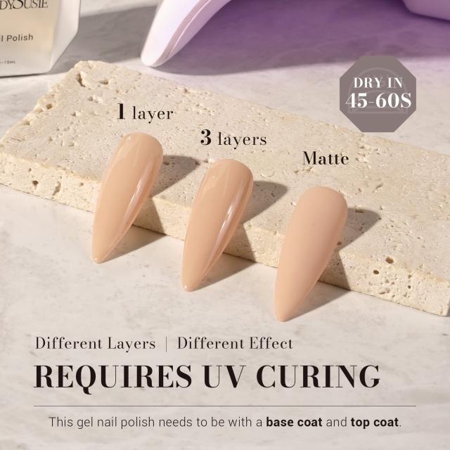 110 Sand Nude - TPO-Free Faster UV Curing Gel Nail Polish 0.5 fl oz/15ml