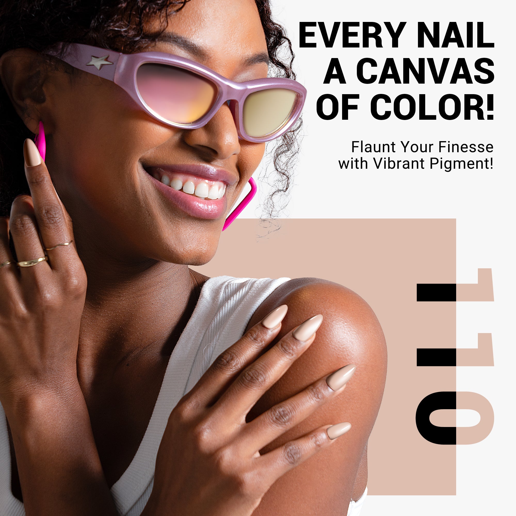 110 Sand Nude - TPO-Free Thick Gel Nail Polish(15ml) - 图片5