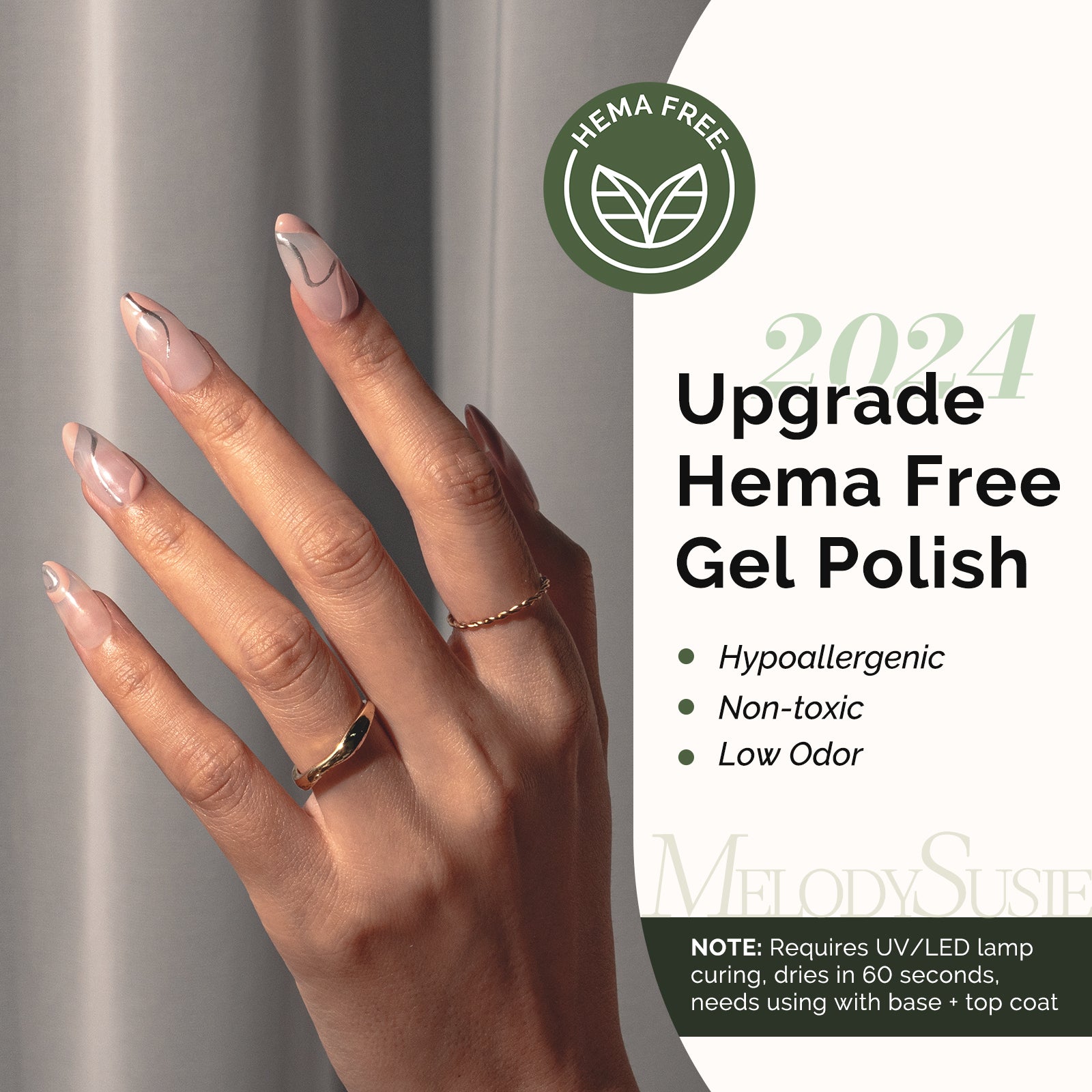 110 Sand Nude - HEMA-Free Gel Nail Polish 0.5 fl oz/15ml - 图片6