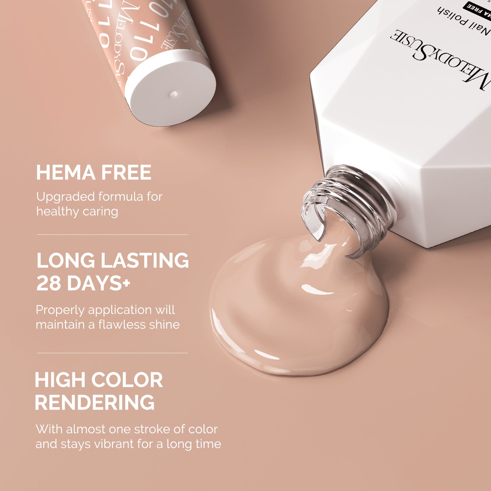 110 Sand Nude - HEMA-Free Gel Nail Polish 0.5 fl oz/15ml - 图片7