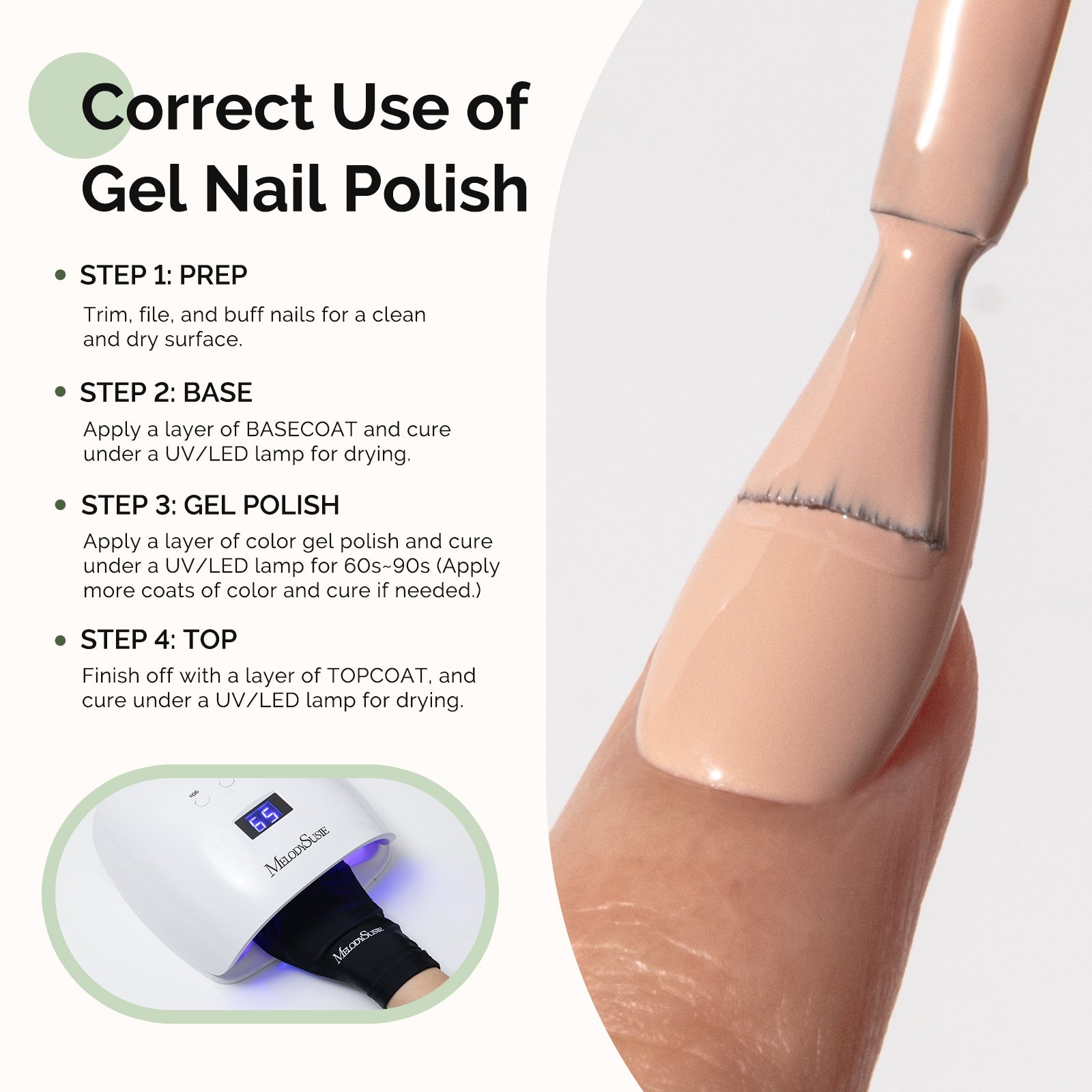 110 Sand Nude - HEMA-Free Gel Nail Polish 0.5 fl oz/15ml - 图片2