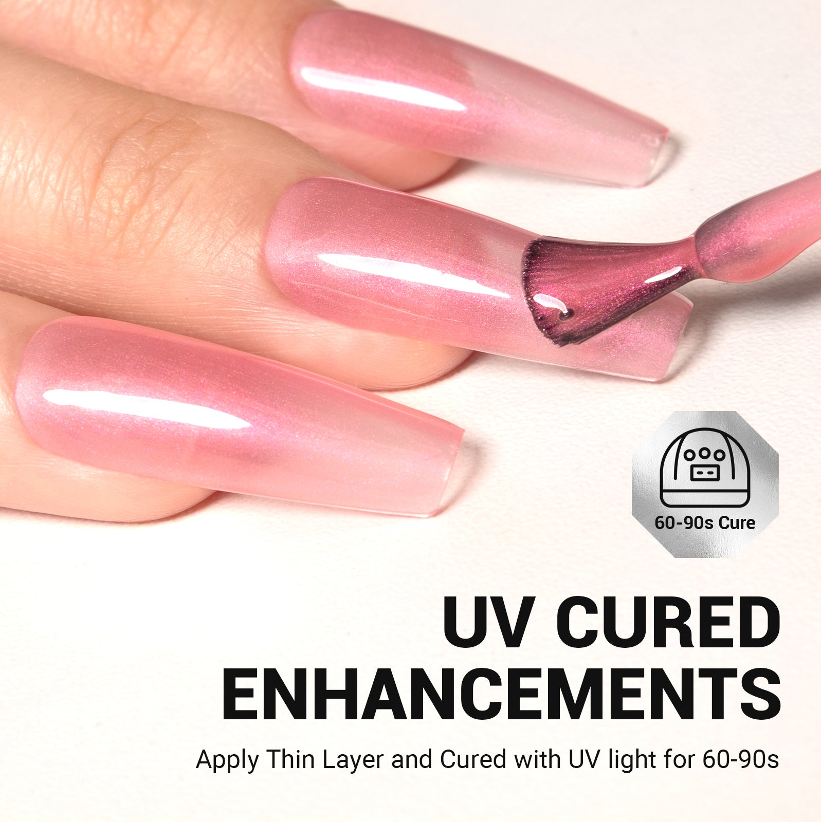 1182 Electric Pink Neon - TPO-Free Thick Gel Nail Polish(15ml) - 图片5