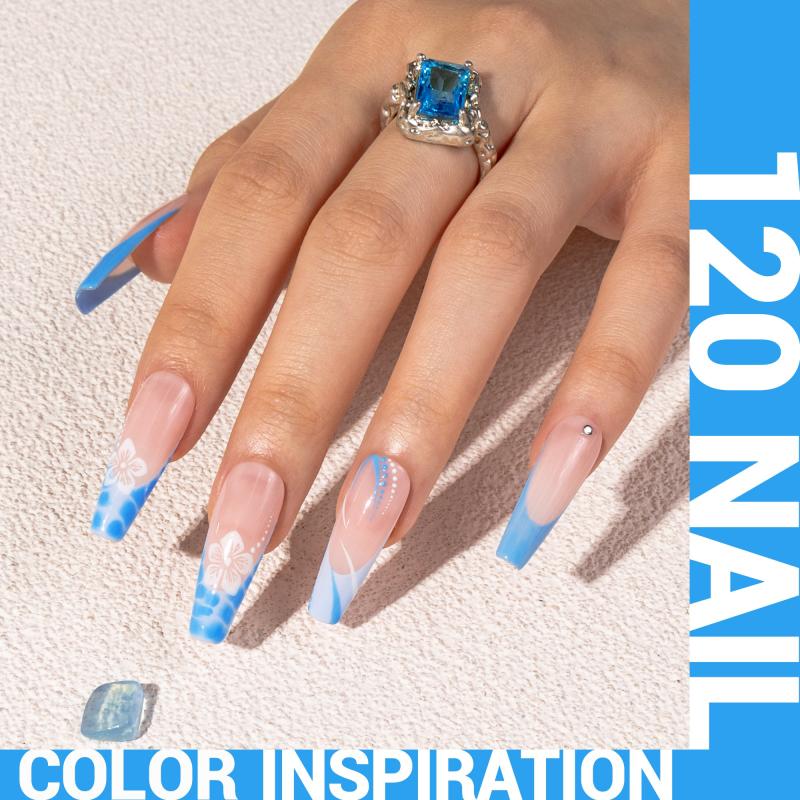 120 Pool Blue - TPO-Free Thick Gel Nail Polish(15ml)