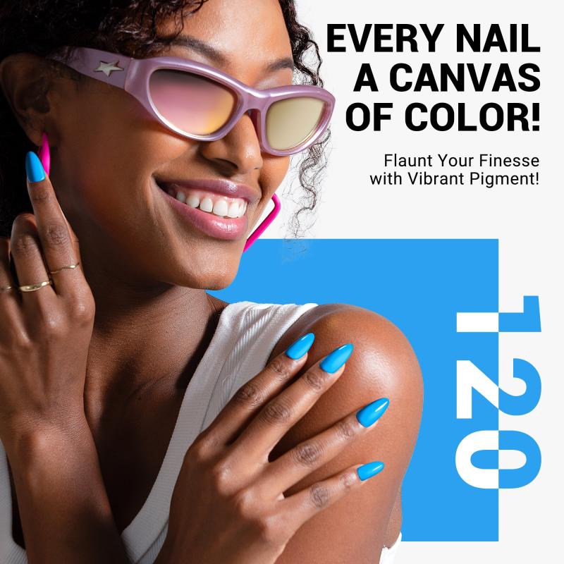 120 Pool Blue - TPO-Free Thick Gel Nail Polish(15ml)