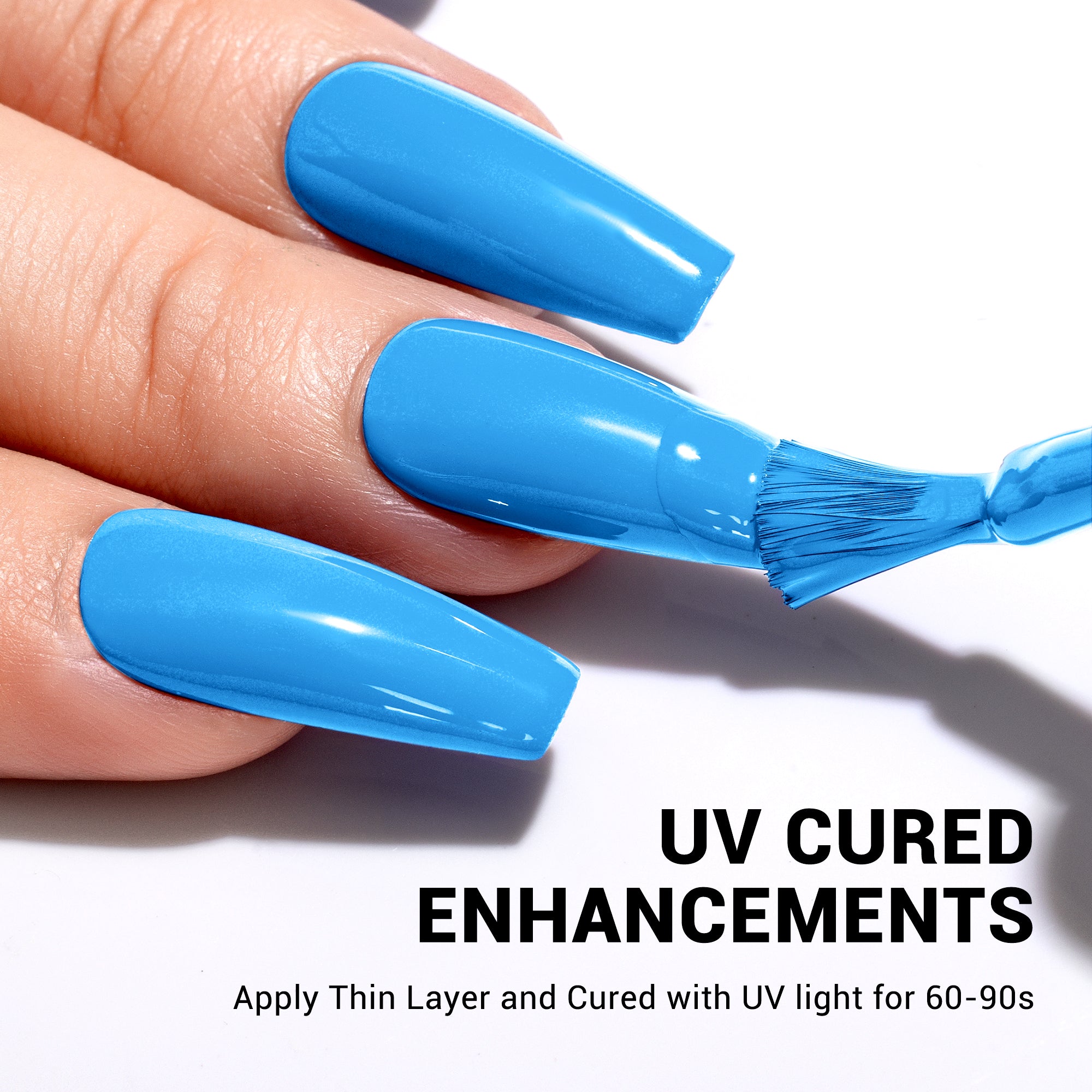 120 Pool Blue - TPO-Free Thick Gel Nail Polish(15ml) - 图片5