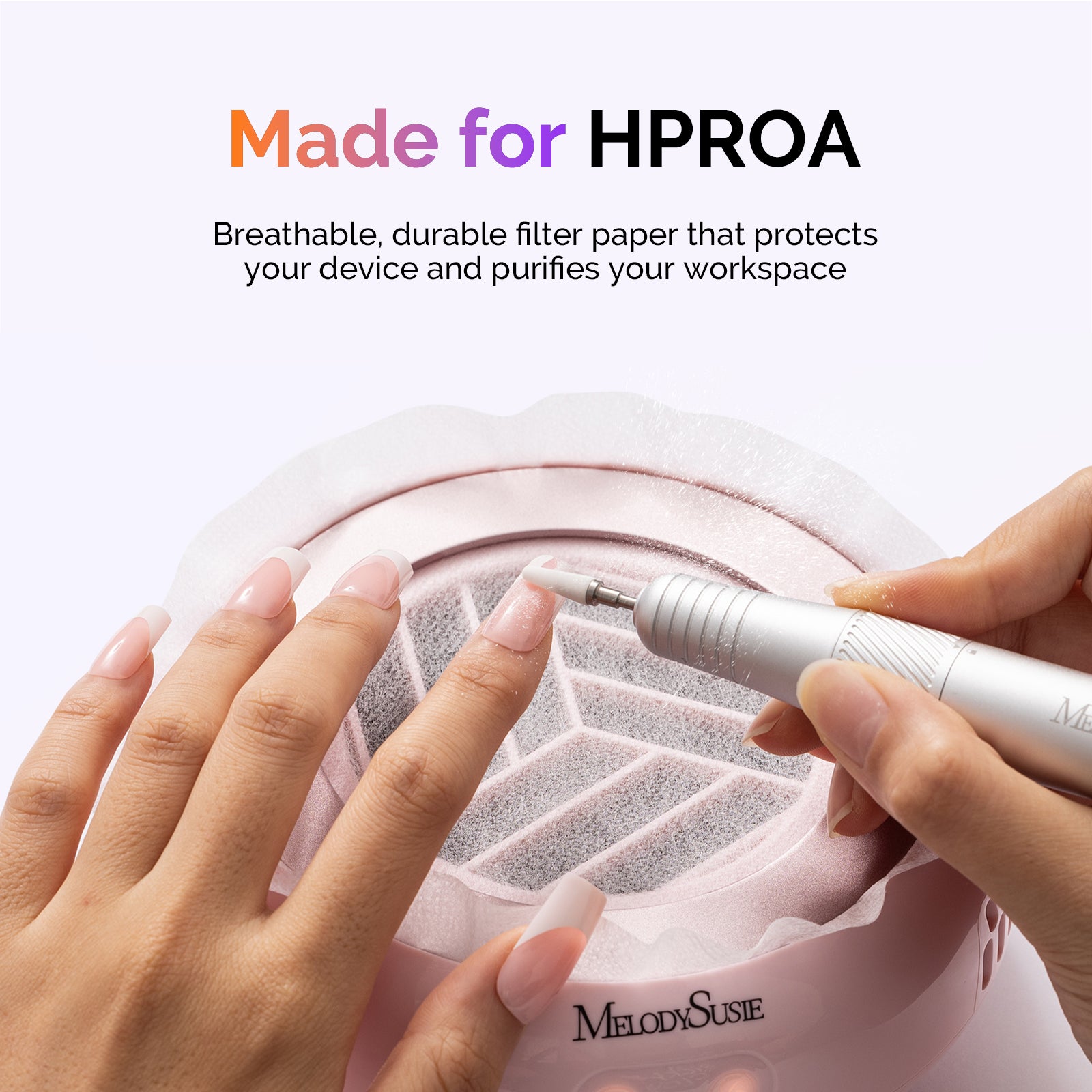 120Pcs Disposable Filter Papers for HPROA Nail Dust Collector - Image3