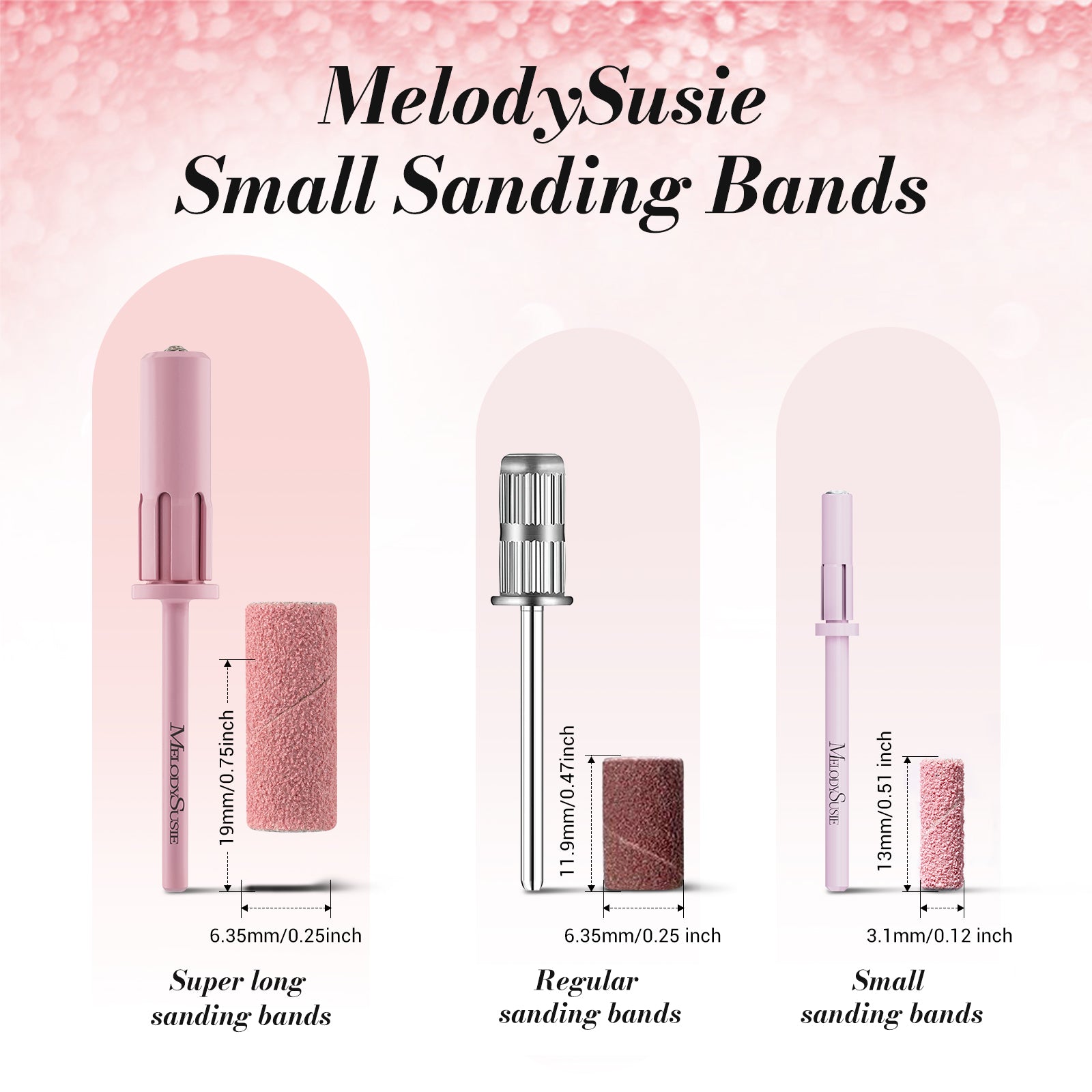 120Pcs Small Sanding Bands for 3.1mm Mandrel Bit  (Only Sanding Bands) - 图片4