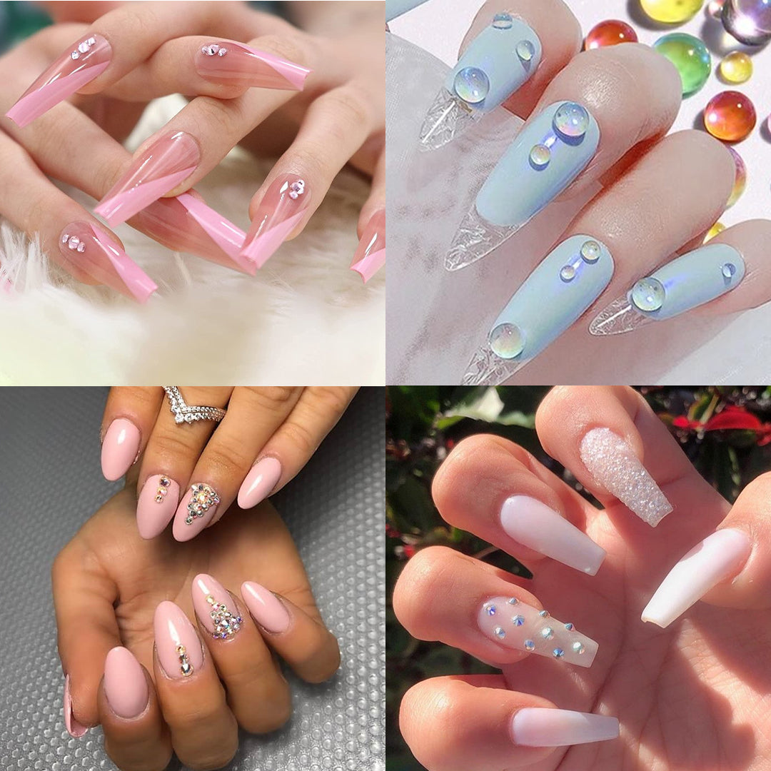 1440Pcs Mermaid Nail Rhinestones - 图片6