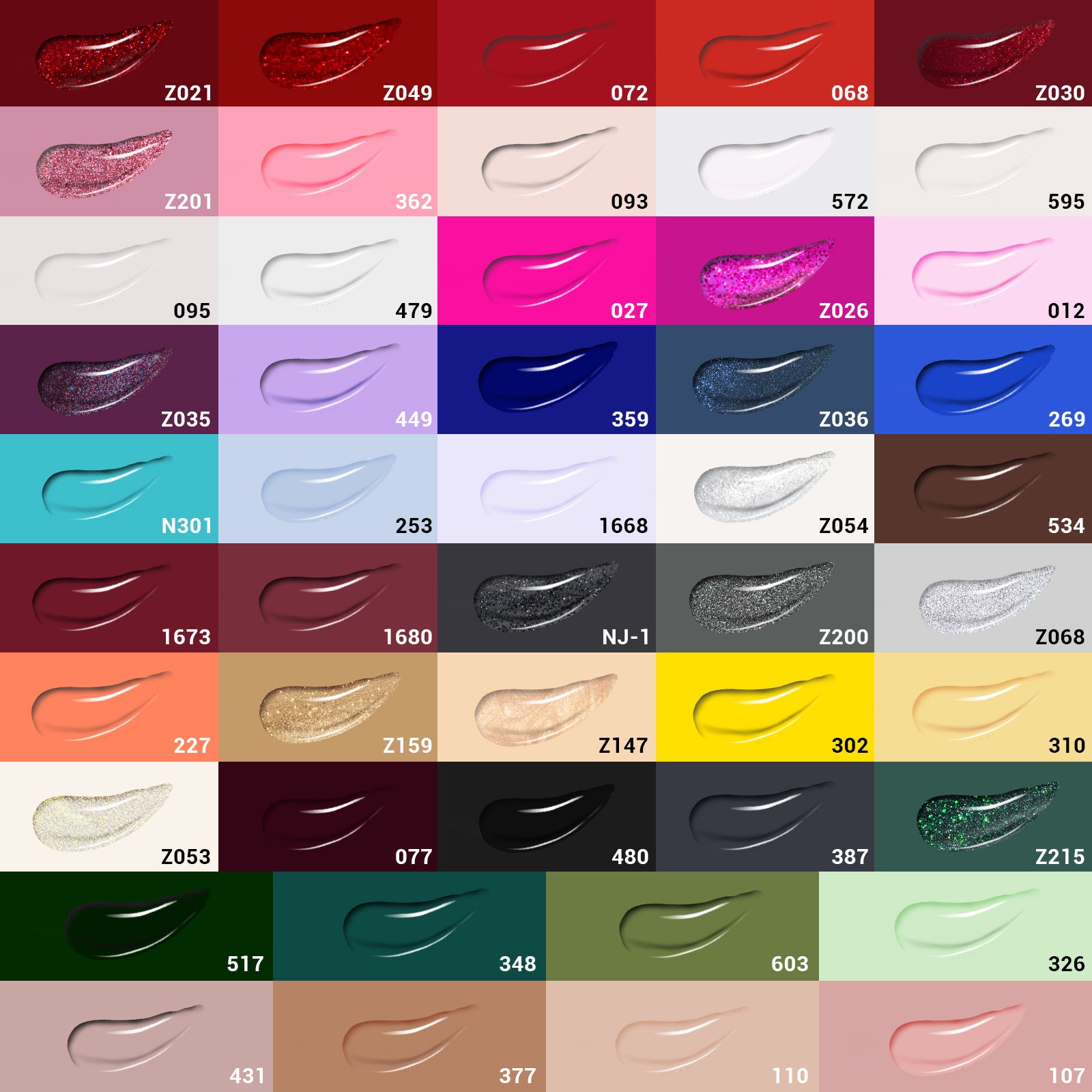 15ml TPO-Free Thick Gel Nail Polish Gift Box - 48 Colors - 图片2