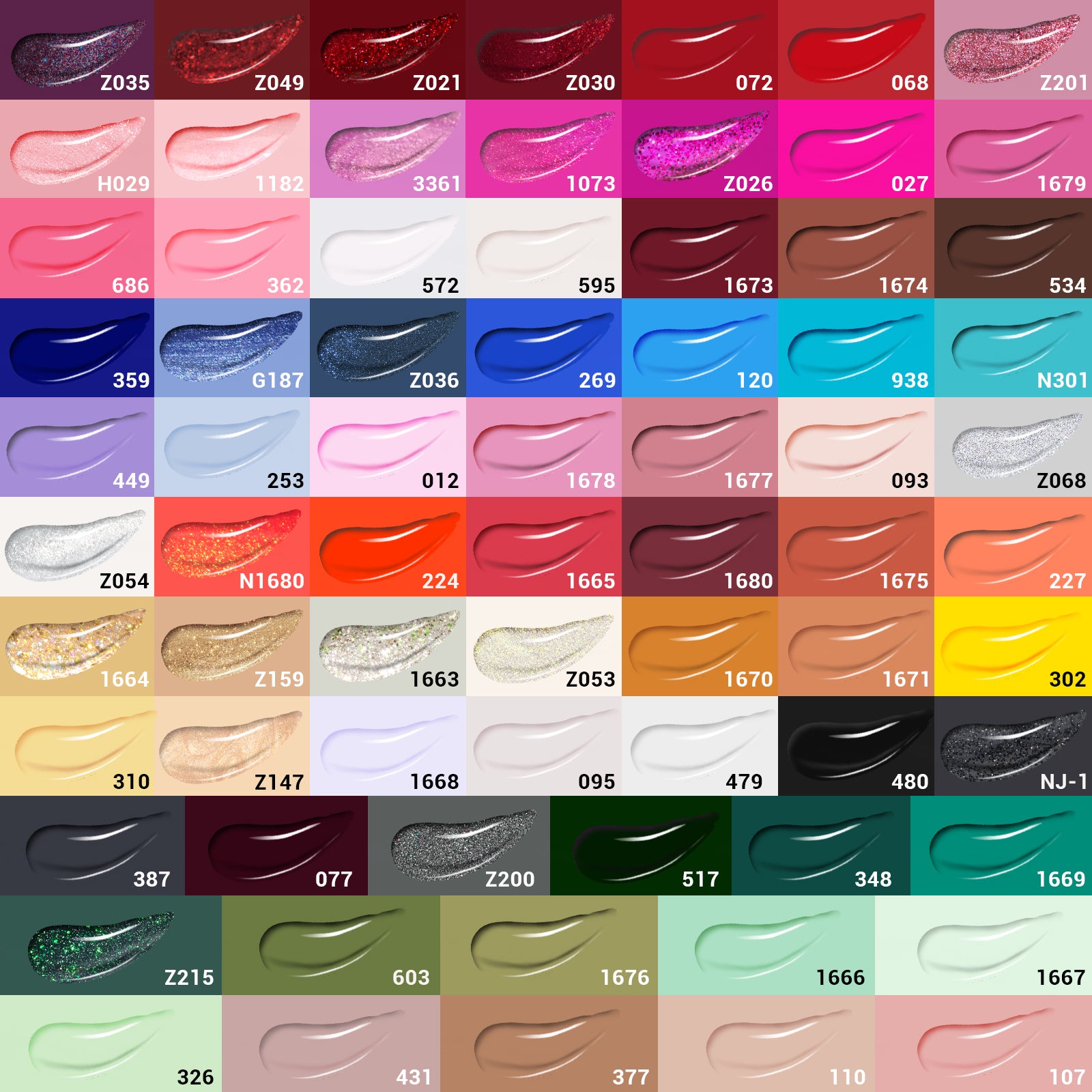 15ml TPO-Free Thick Gel Nail Polish Gift Box - 72 Colors - 图片2