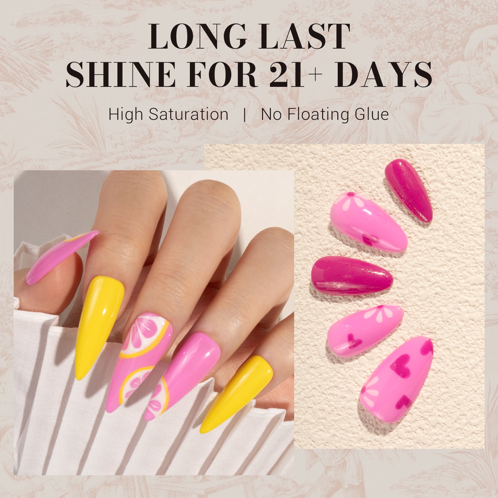 1646 Pink - TPO-Free Faster UV Curing Gel Nail Polish 0.5 fl oz/15ml - 图片4