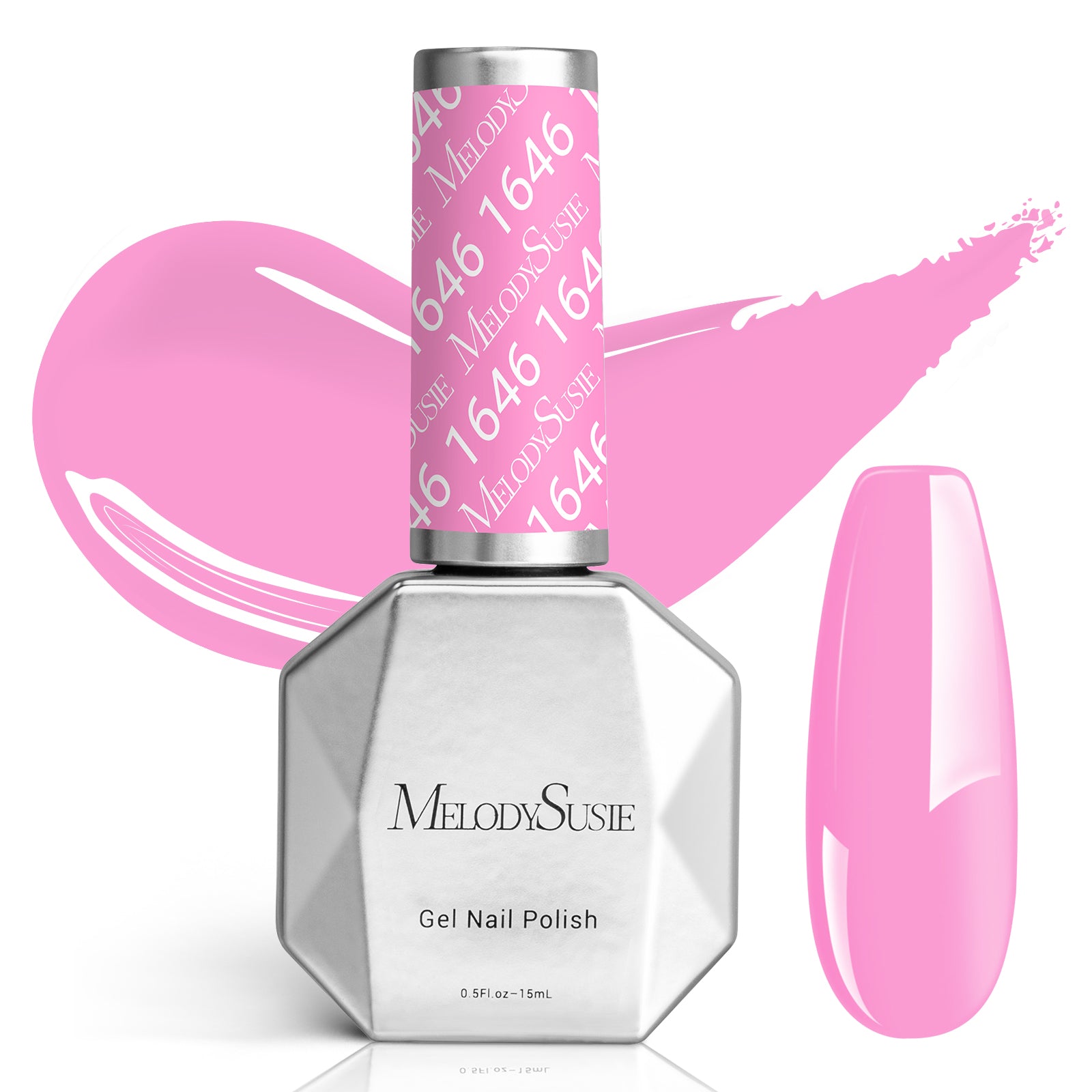 1646 Pink - TPO-Free Faster UV Curing Gel Nail Polish 0.5 fl oz/15ml