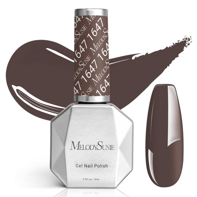 1647 Gray Brown - TPO-Free Faster UV Curing Gel Nail Polish 0.5 fl oz/15ml
