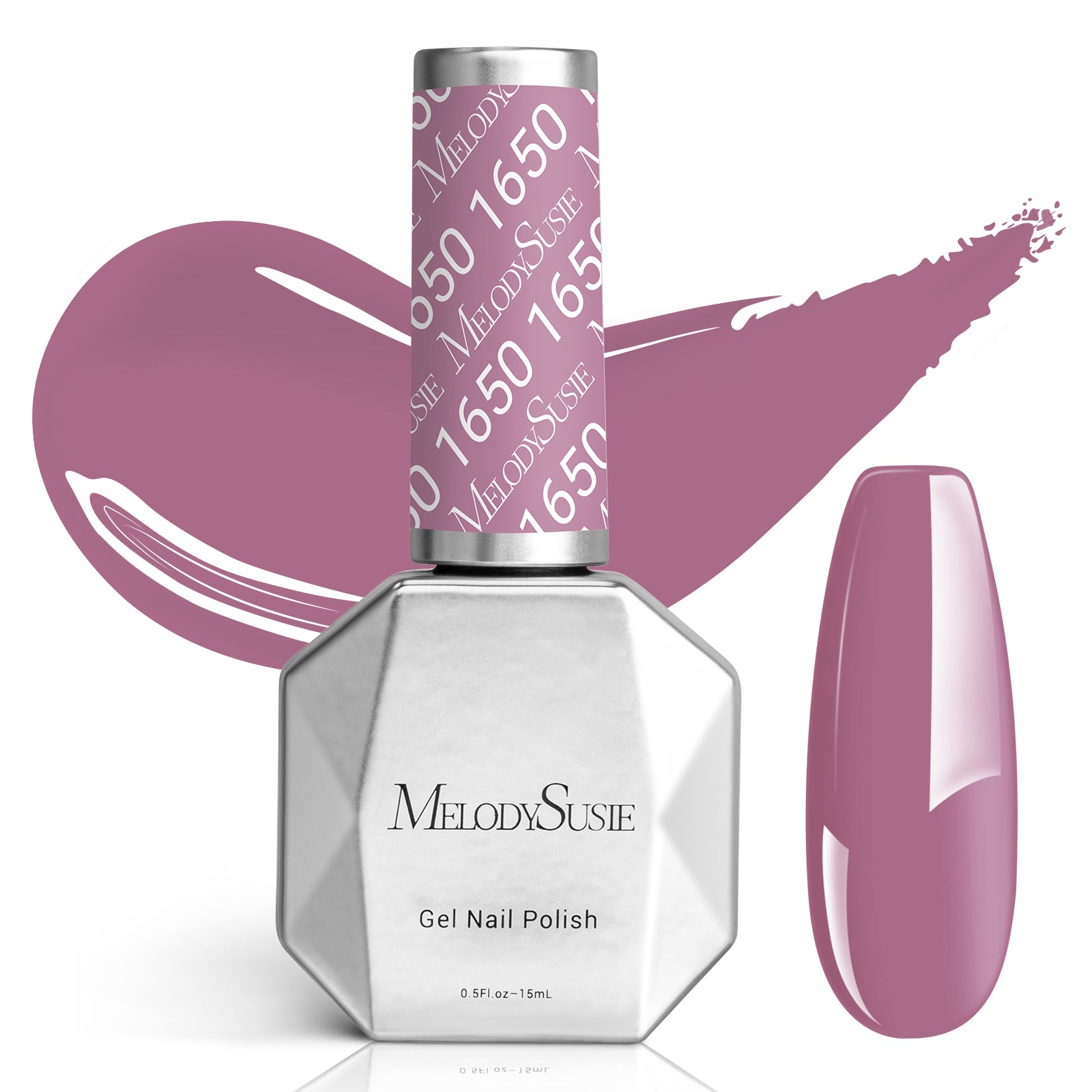 1650 Gray Purple - TPO-Free Faster UV Curing Gel Nail Polish 0.5 fl oz/15ml