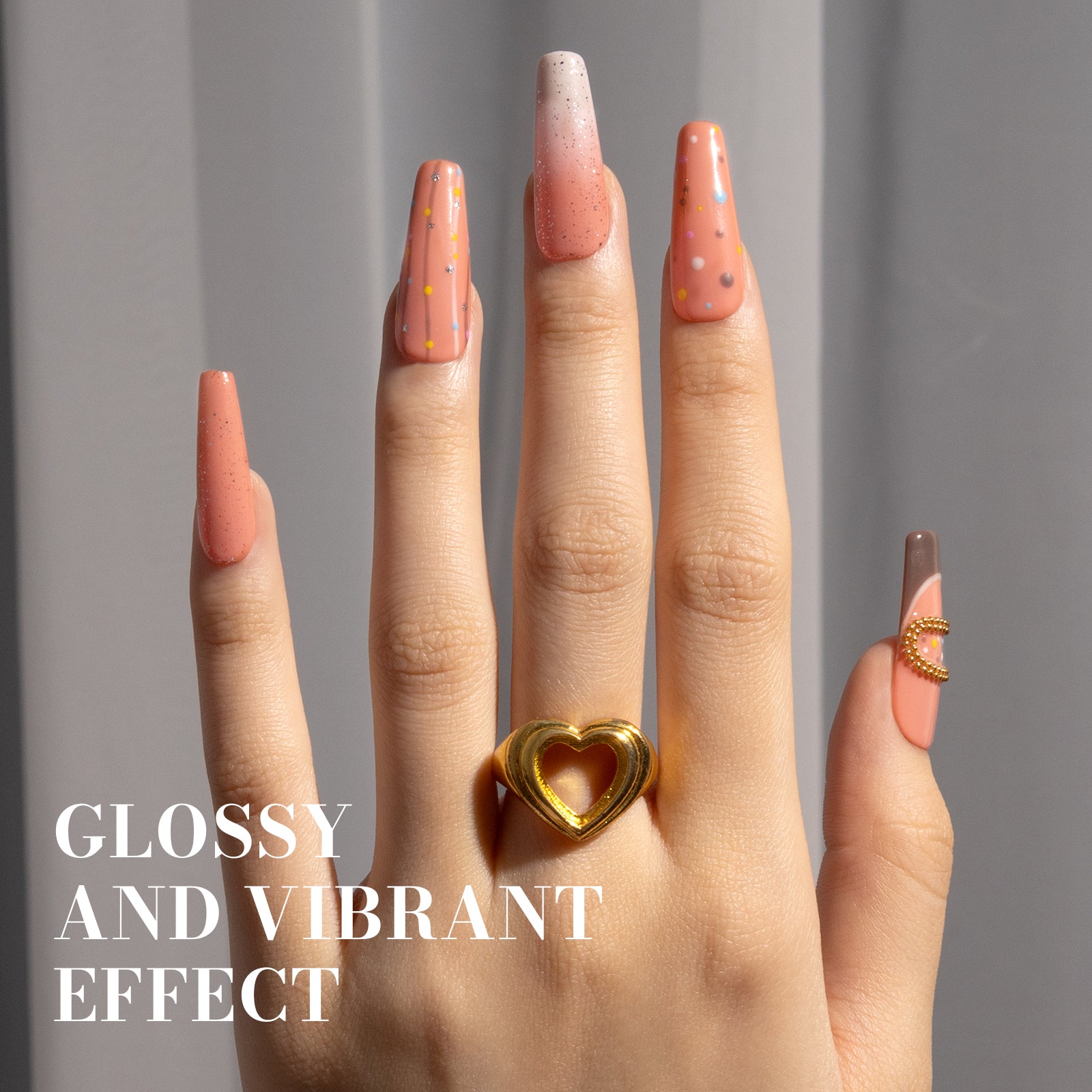 1661 Orange - TPO-Free Faster UV Curing Gel Nail Polish 0.5 fl oz/15ml - 图片5