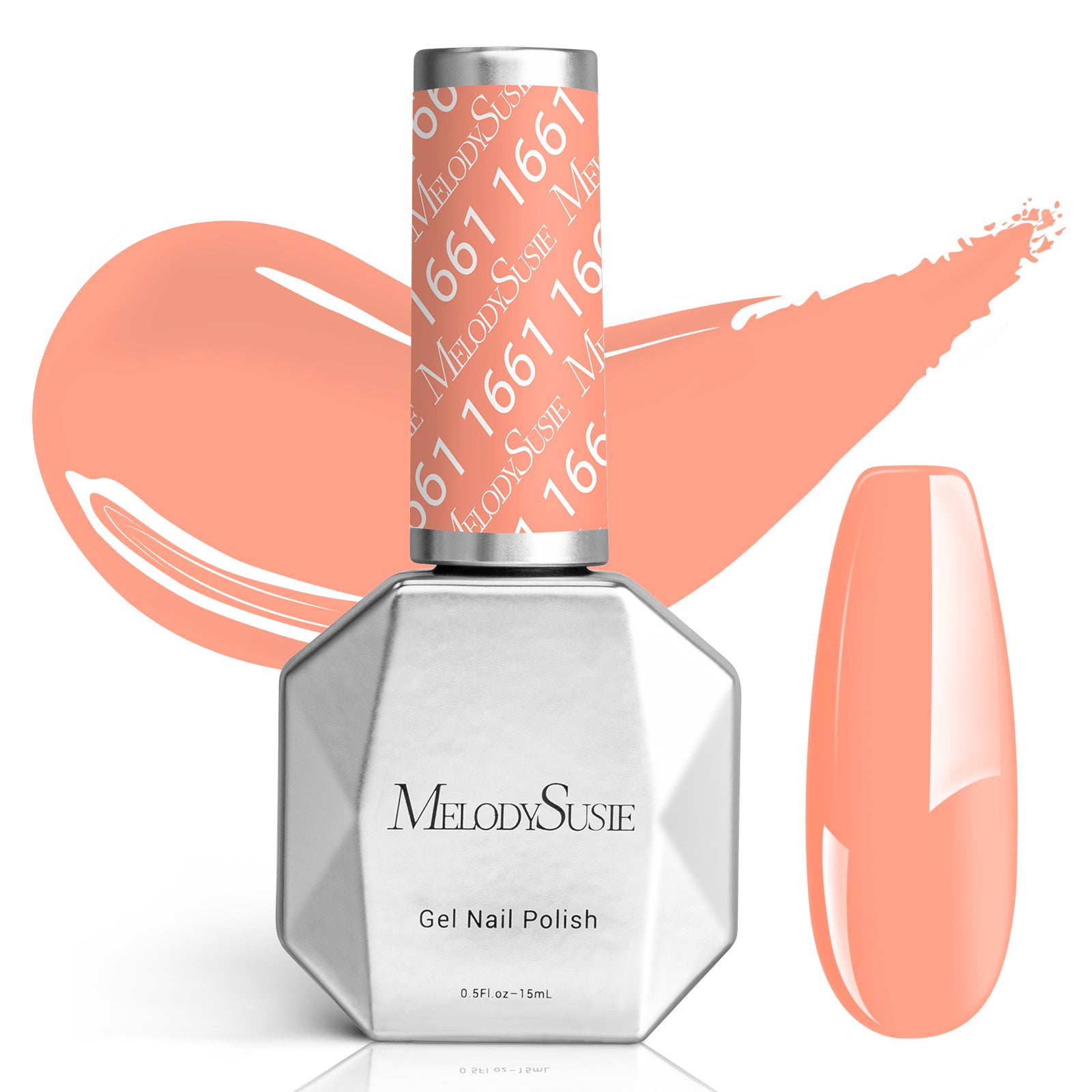 1661 Orange - TPO-Free Faster UV Curing Gel Nail Polish 0.5 fl oz/15ml