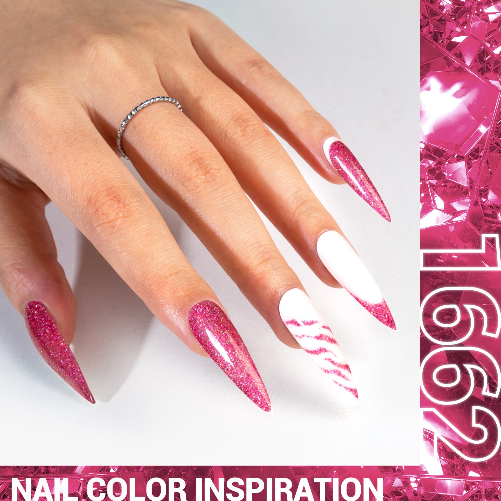 1662 Dazzling Pink - TPO-Free Thick Gel Nail Polish(15ml) - 图片2