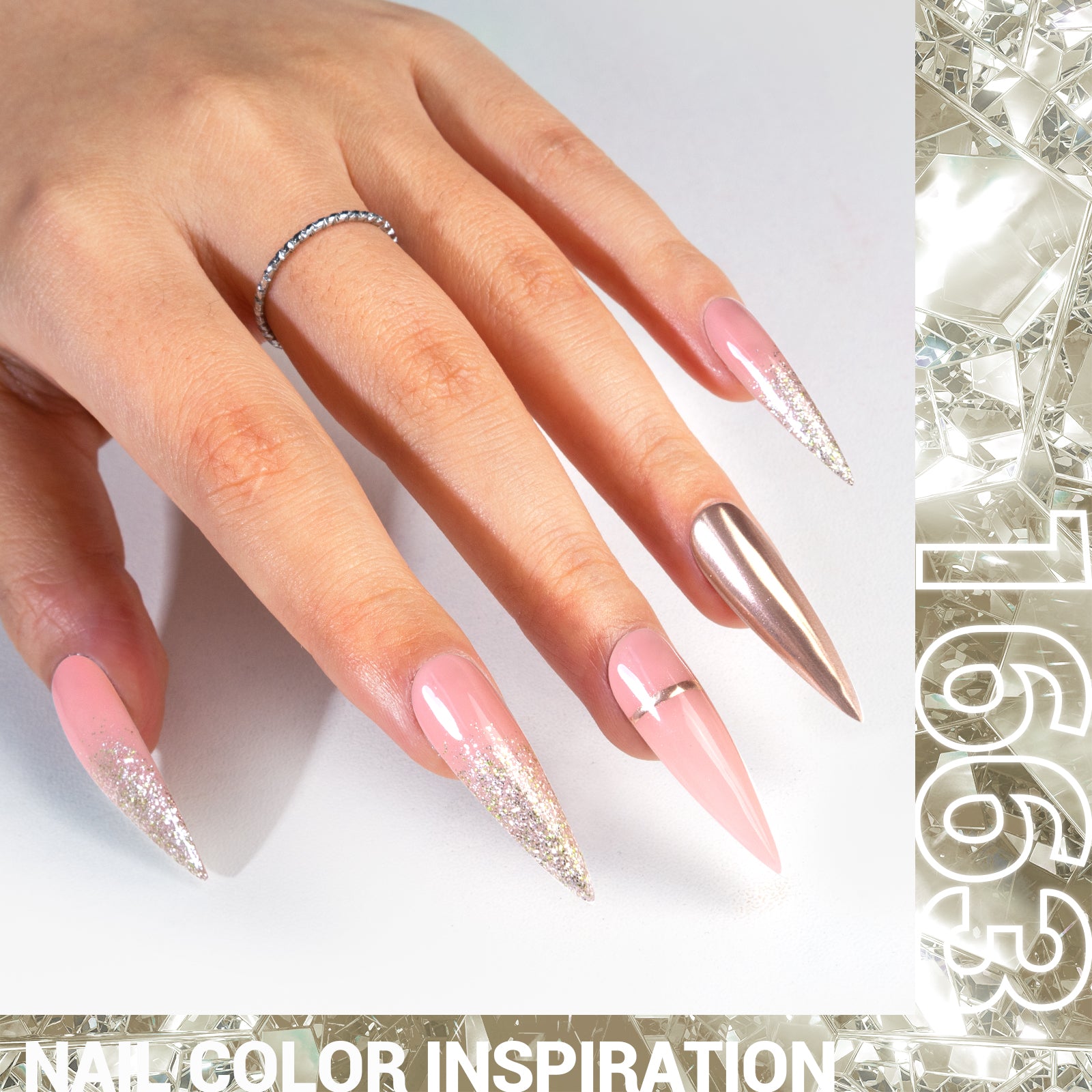 1663 Sparkling Waves - TPO-Free Thick Gel Nail Polish(15ml) - 图片2